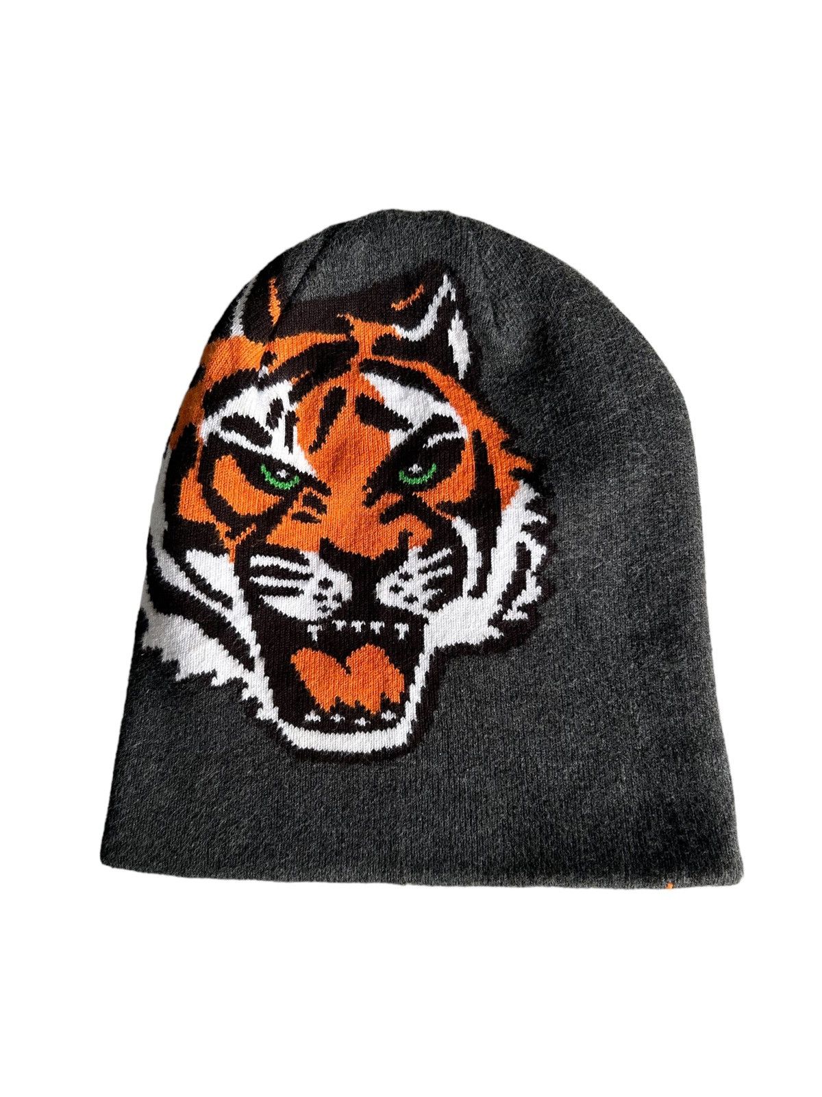Japanese Brand × Kapital × Vintage Japanese Style Tiger Big Logo Beanie Hats RARE Design☠️☠️ Size ONE SIZE - 1 Thumbnail