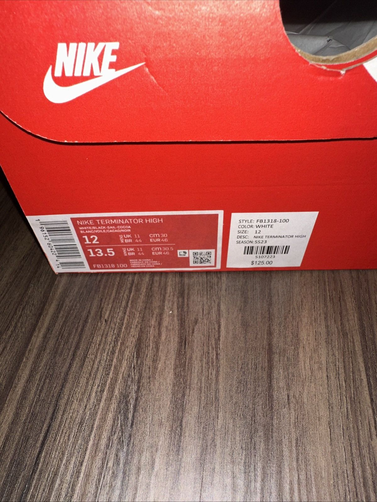 Nike Nike Terminator High Cocoa Snake FB1318-100 - Men’s Size 12 Size US 12 / EU 45 - 5 Thumbnail