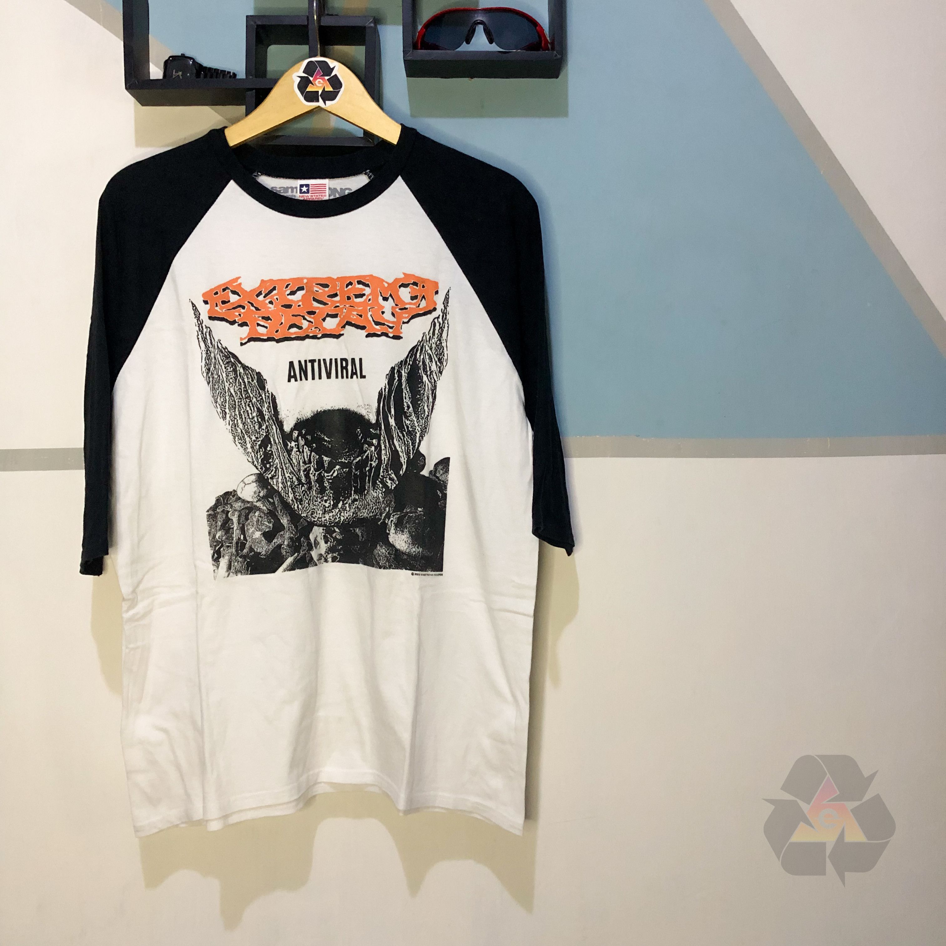 Band Tees × Vintage RARE Grindcore Extreme Decay Anti Viral T-Shirt Y2K Size US L / EU 52-54 / 3 - 1 Thumbnail