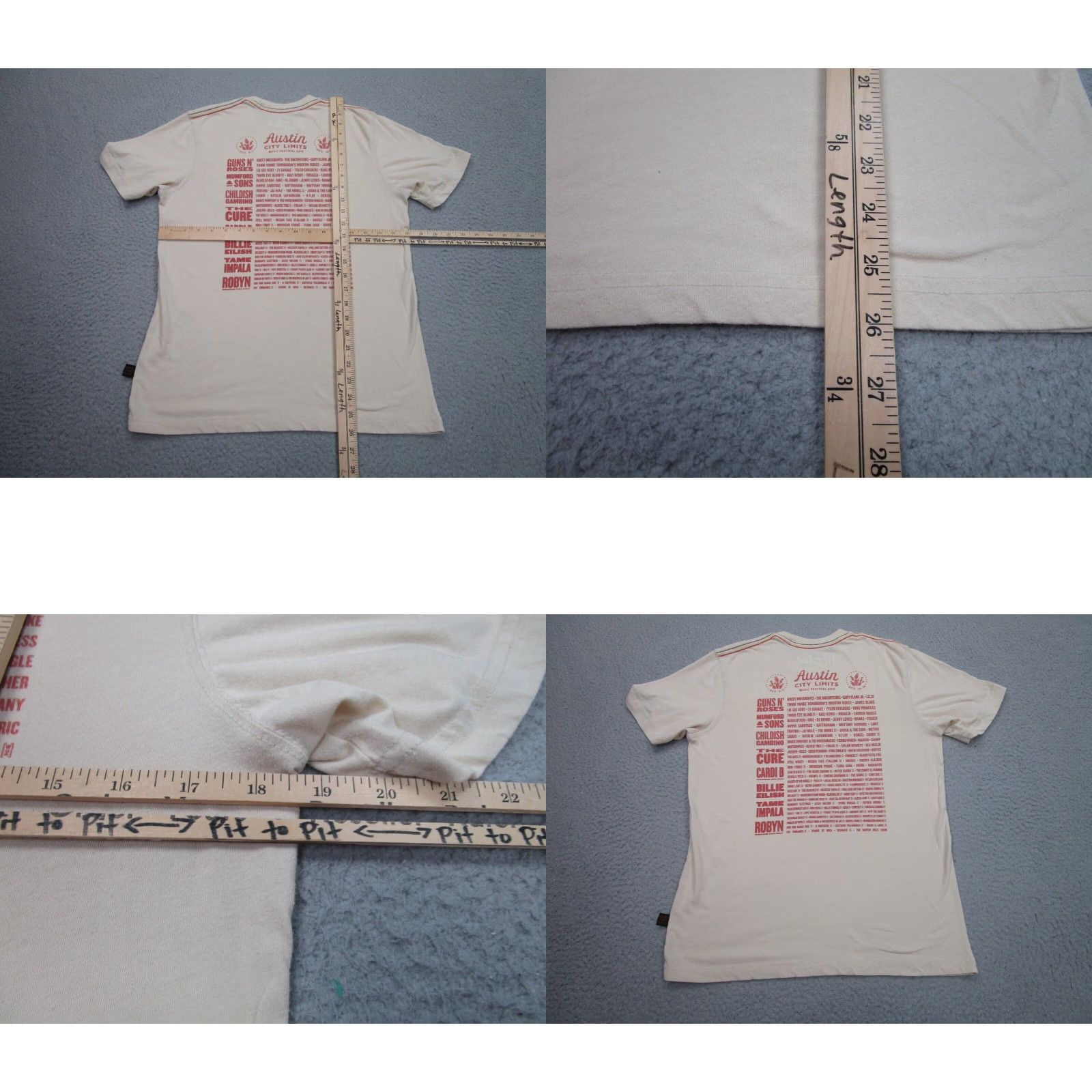 Howler Brothers Howler Brothers Mens XS Beige Short Sleeve T-Shirt Austin City Limits Music Festival Size US XS / EU 42 / 0 - 8 Thumbnail