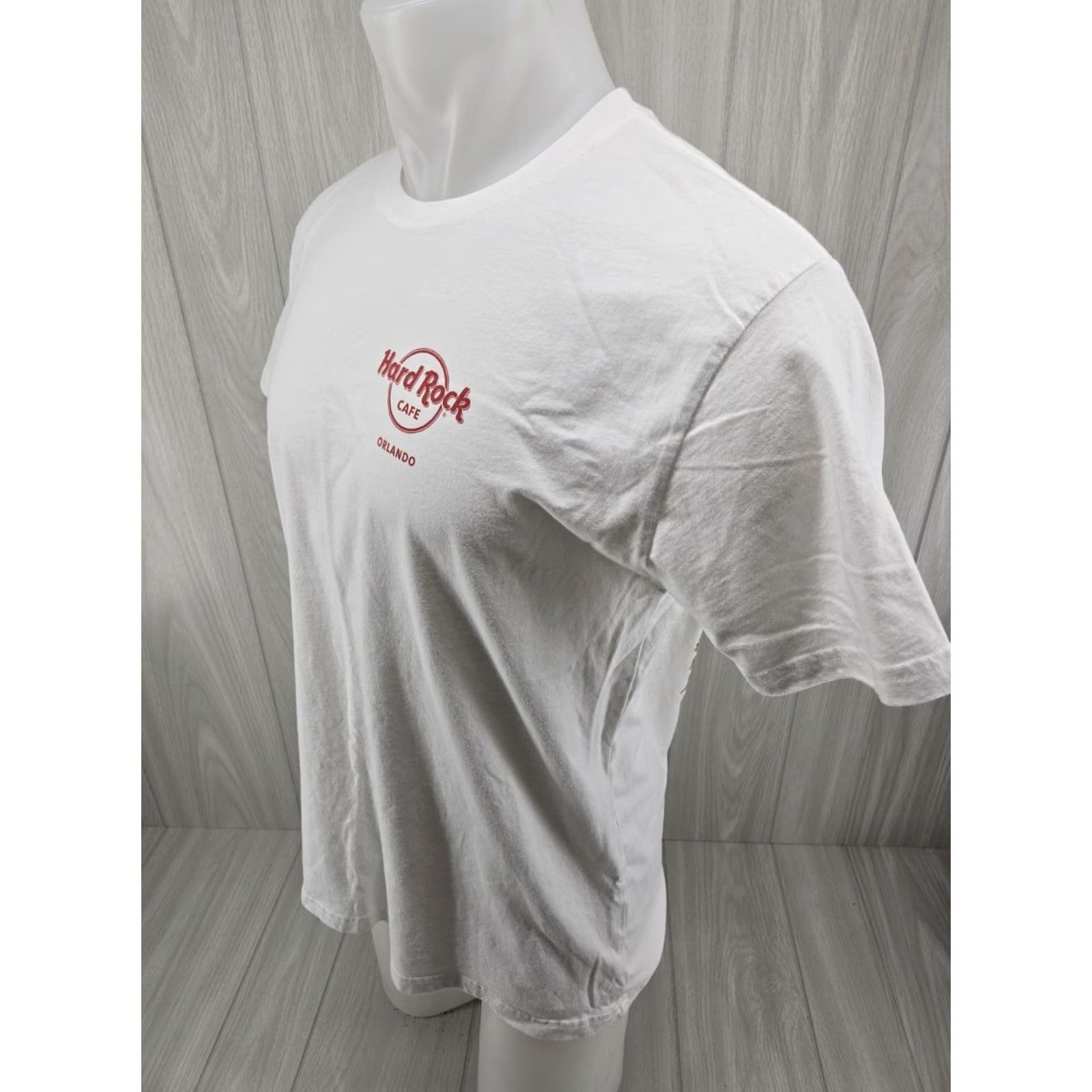 Hard Rock Cafe Hard Rock Cafe White Shirt Adult Large T-Shirt Men Guitar Orlando FL Logo Graphic Print 2010-2019 Shir t? Size US L / EU 52-54 / 3 - 5 Thumbnail