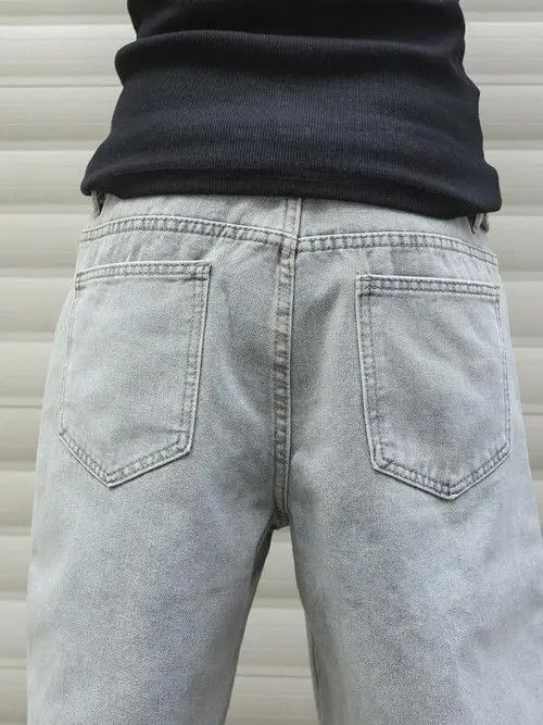 Jean Washed distressed ripped RAW jeans shorts Size US 34 / EU 50 - 3 Thumbnail