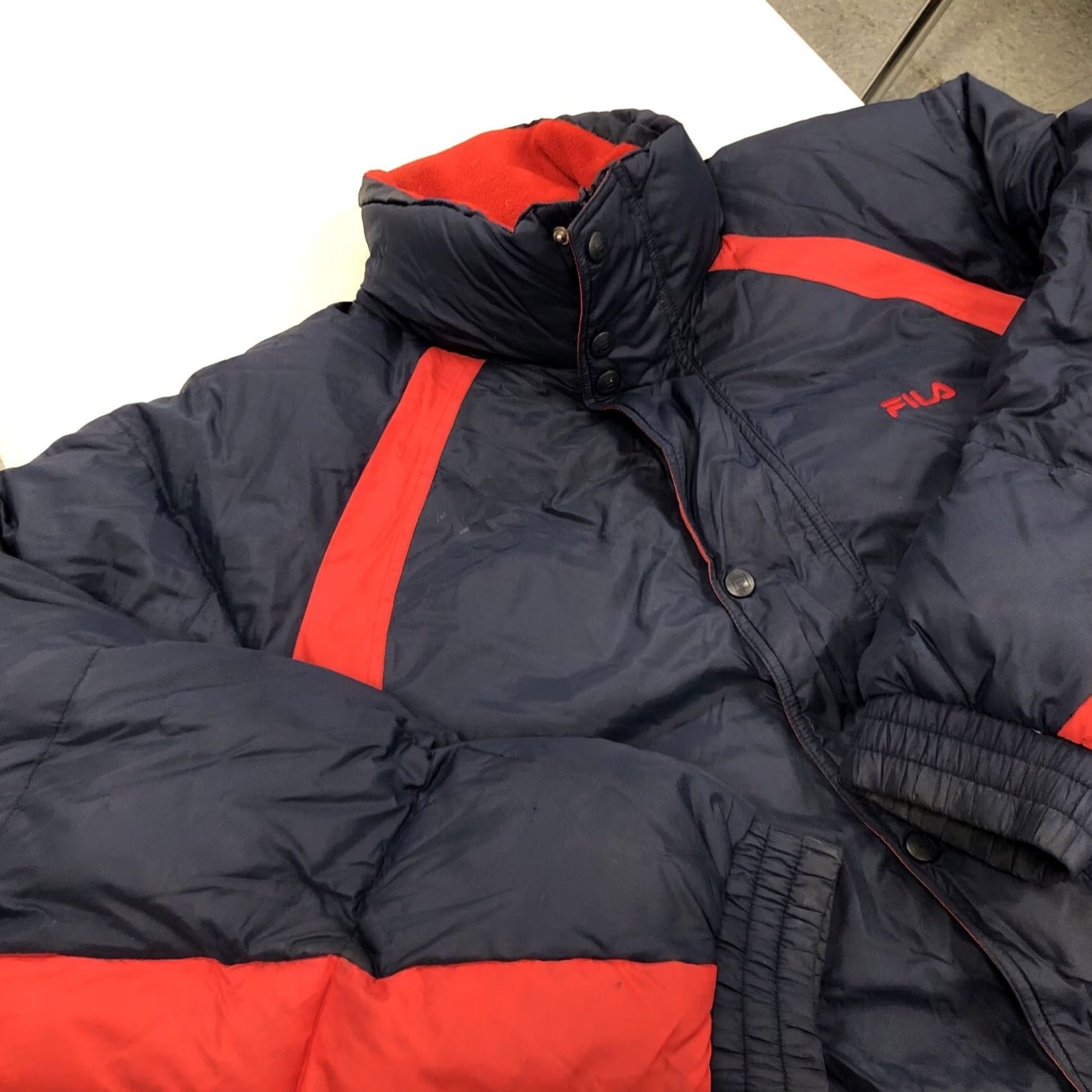Fila VINTAGE Fila Puffer Jacket Down Waterfowl Filled Blue/Red Men’s XXL Size Puffer Waterfowl Look Mens Size US XXL / EU 58 / 5 - 2 Thumbnail