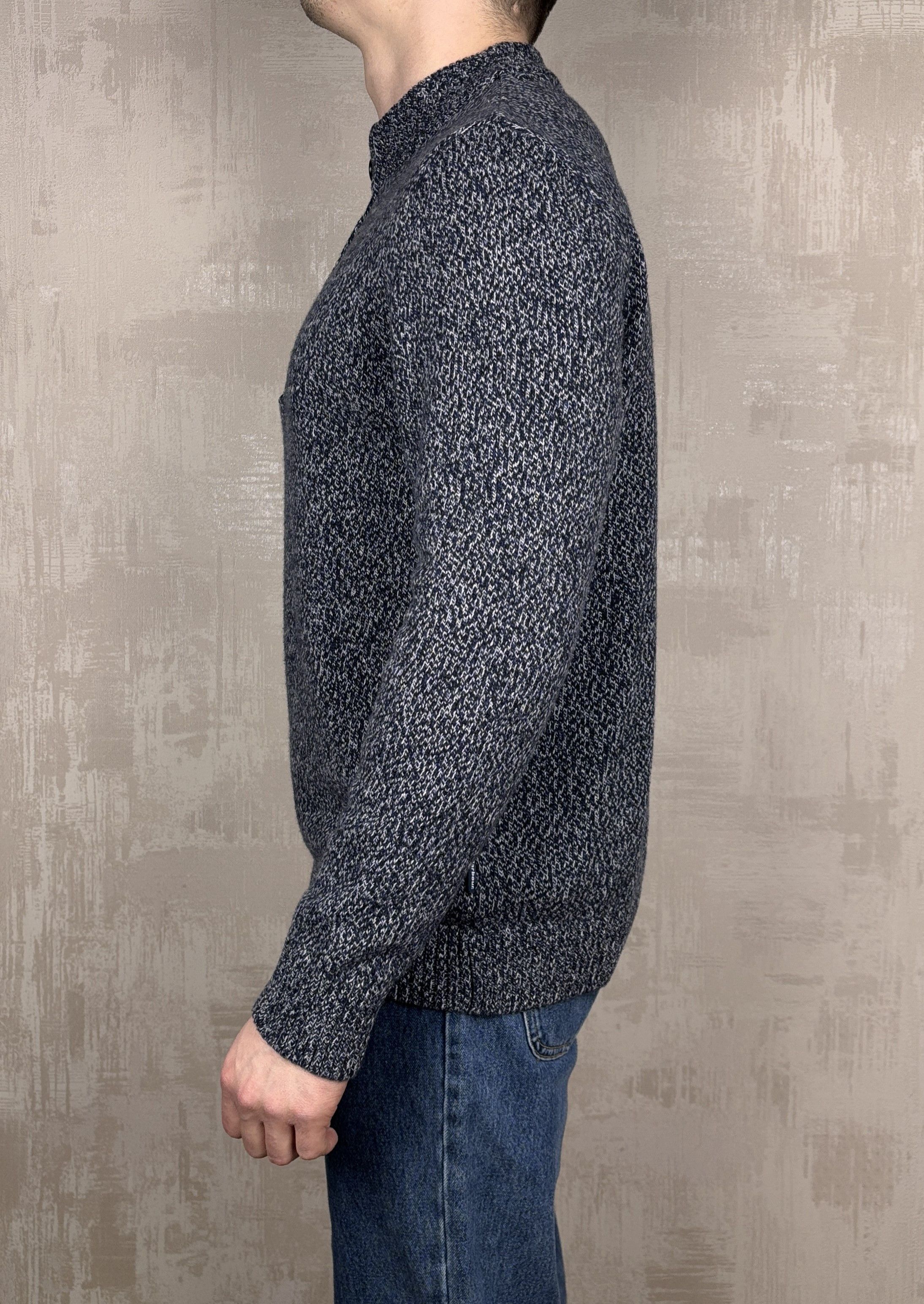 Barbour Barbour Sid Half Zip Pullover Navy Marl Wool Cotton Sweater Size US L / EU 52-54 / 3 - 8 Thumbnail