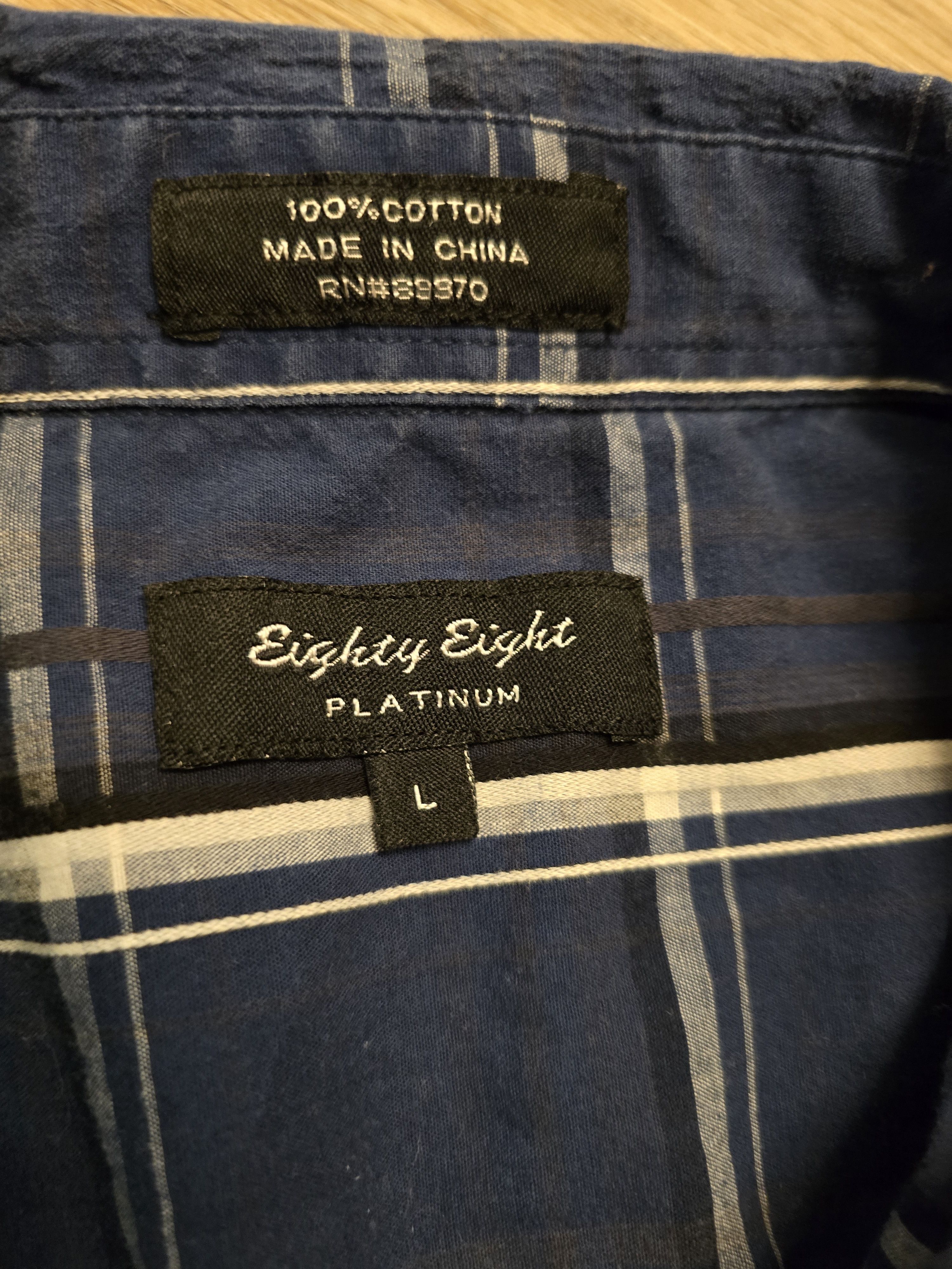 Eighty Eight Eighty Eight Platinum Men’s Plaid Button Down Shirt Large Size US L / EU 52-54 / 3 - 4 Thumbnail