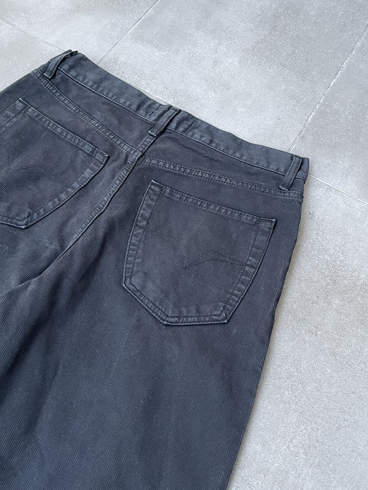 Versace Versace Jeans Couture High Rise Corduroy Black Denim Pants Size US 32 / EU 48 - 17 Thumbnail