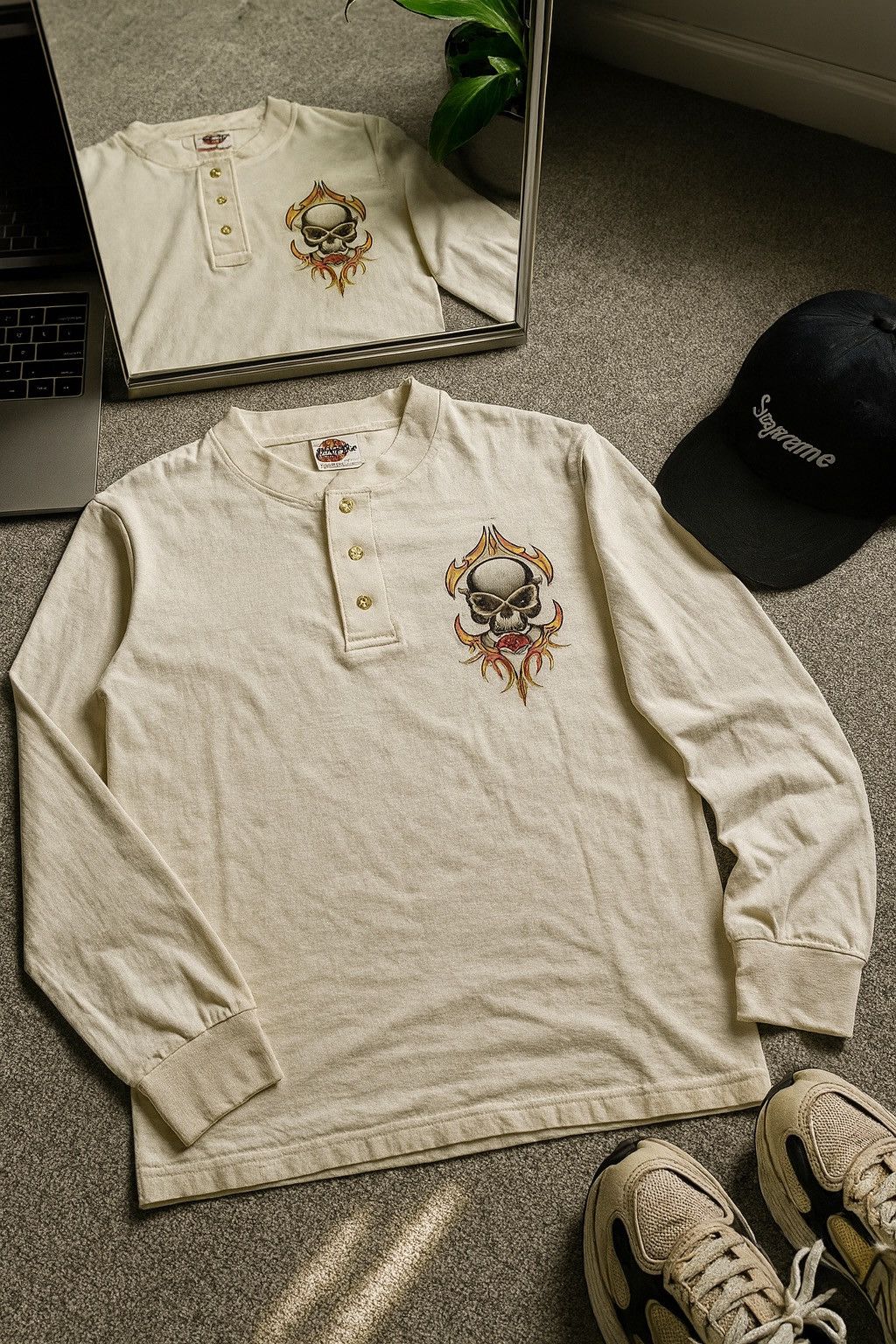 Harley Davidson VINTAGE HARLEY DAVIDSON TEDS ALTON ALLINOIS 2004 Size US S / EU 44-46 / 1 - 1 Thumbnail