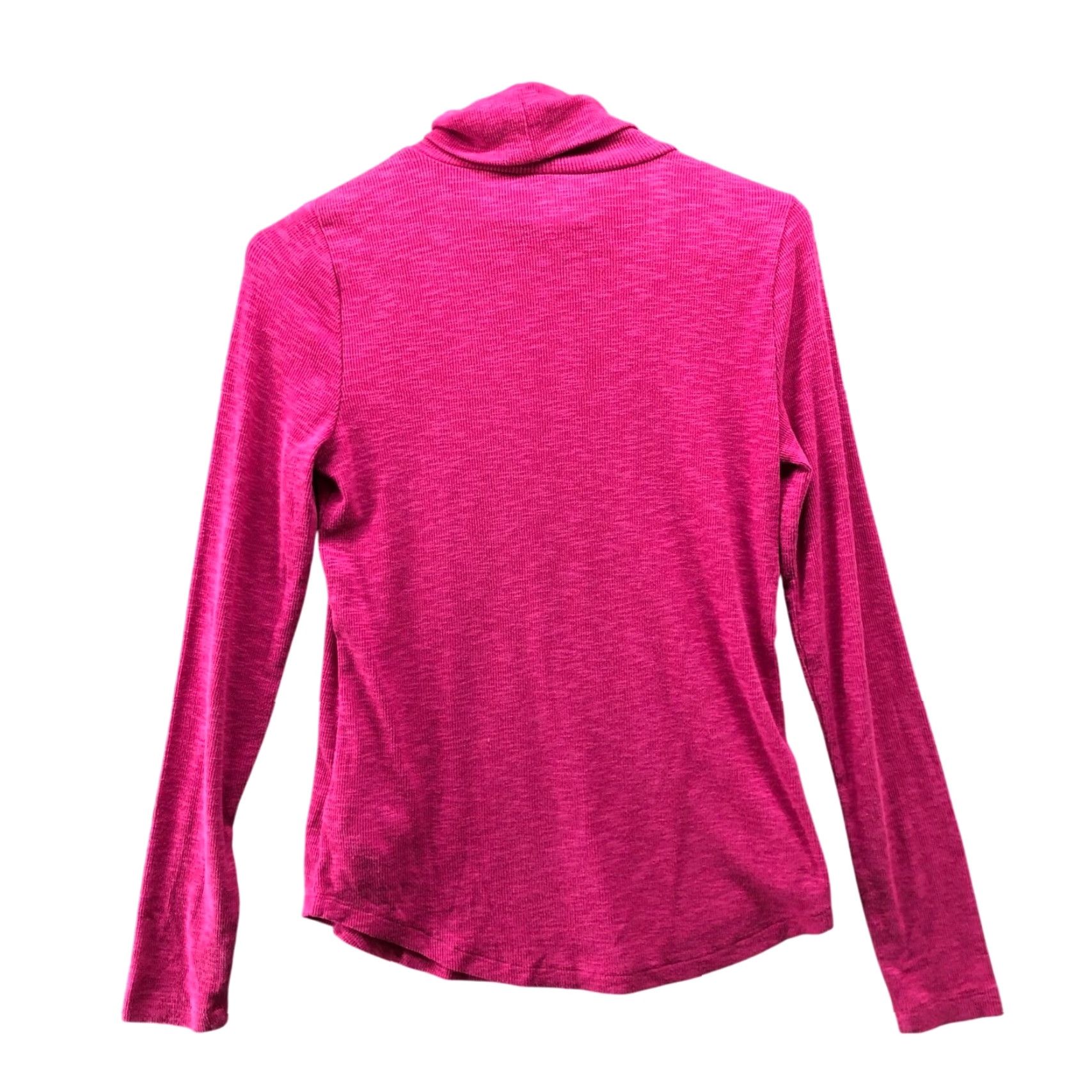 Gap Gap Essential Rib Turtleneck T Shirt Womens S Pink Long Sleeve Cotton Stretch Size S / US 4 / IT 40 - 2 Thumbnail