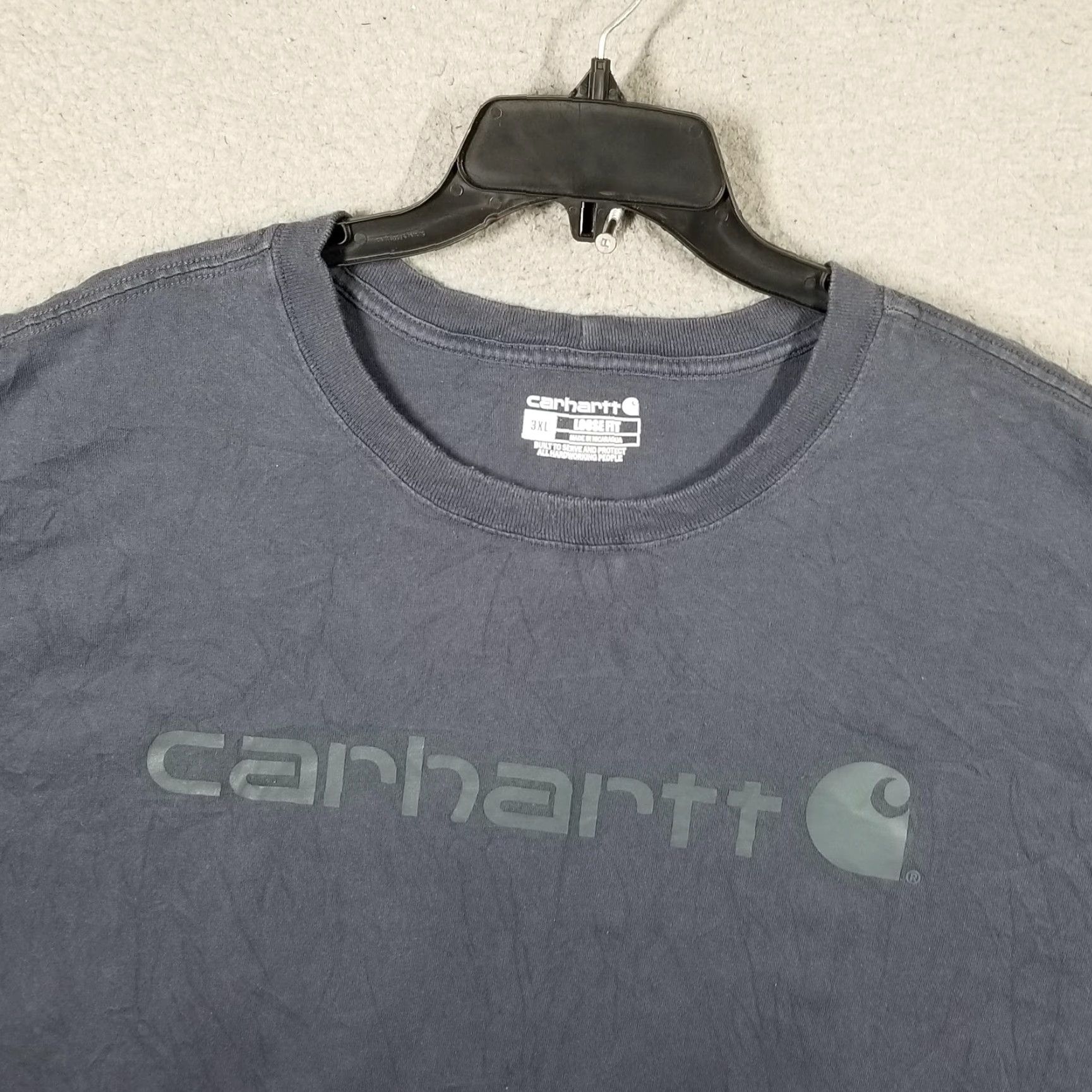 Carhartt VINTAGE Carhartt Shirt Mens 3XL Blue Loose Fit Short Sleeve Logo Graphic Cotton K195 Crew Neck Men Size US XXL / EU 58 / 5 - 3 Thumbnail