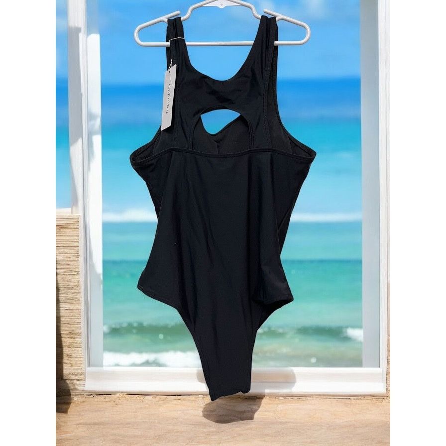 Unknown London Women's New Black One Piece Swimsuit Size S Sporty Swimwear Size S / US 4 / IT 40 - 3 Thumbnail