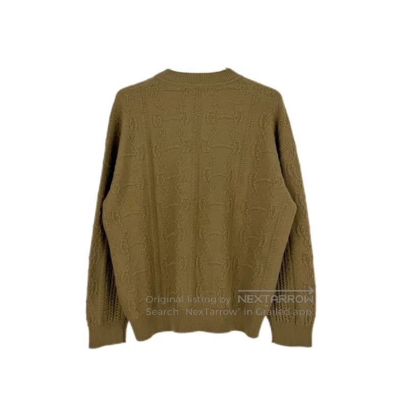 Hermes Hermes Camel Chain Pattern Wool Sweater Size XS / US 0-2 / IT 36-38 - 2 Thumbnail