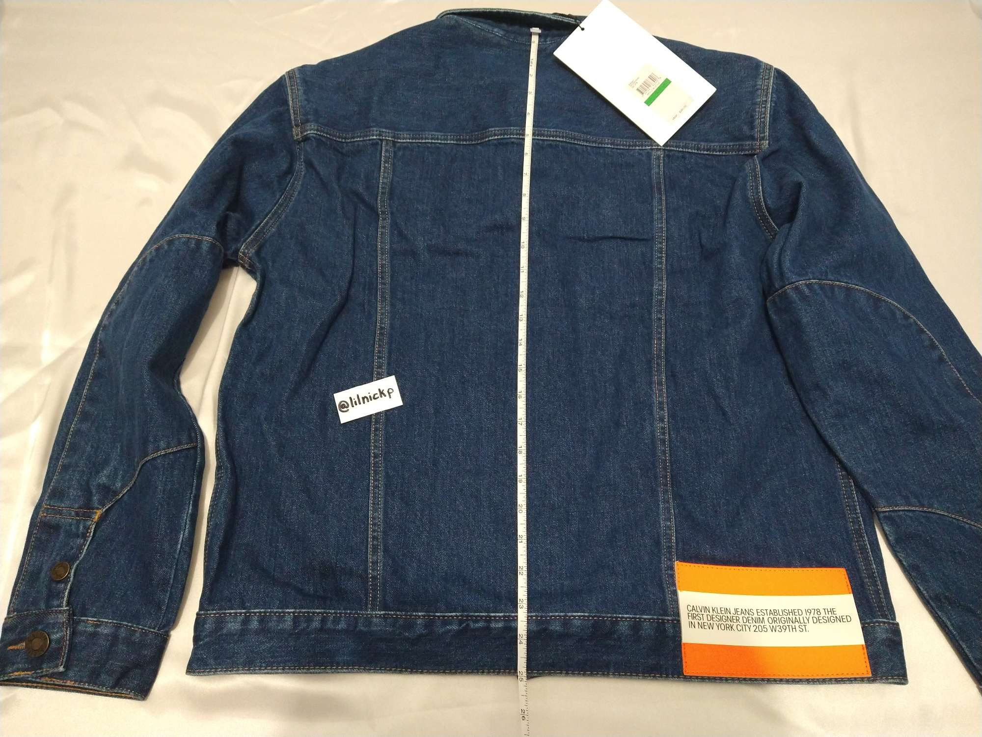 Calvin Klein 205W39NYC EST. 1978 Apollo Blue Denim Trucker Jacket Size US L / EU 52-54 / 3 - 5 Thumbnail