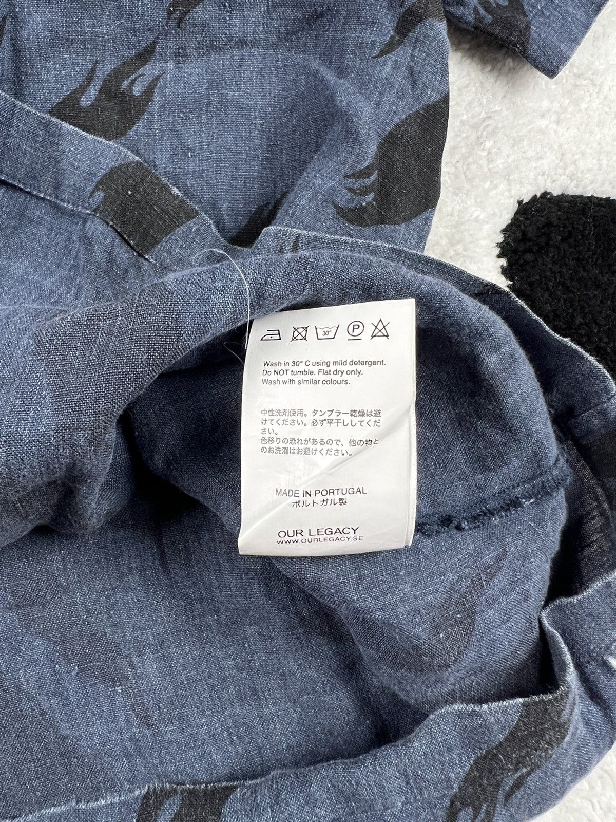 Our Legacy Rare Our Legacy Linen Overprinted Y2K Tee Shirt Size US L / EU 52-54 / 3 - 8 Thumbnail