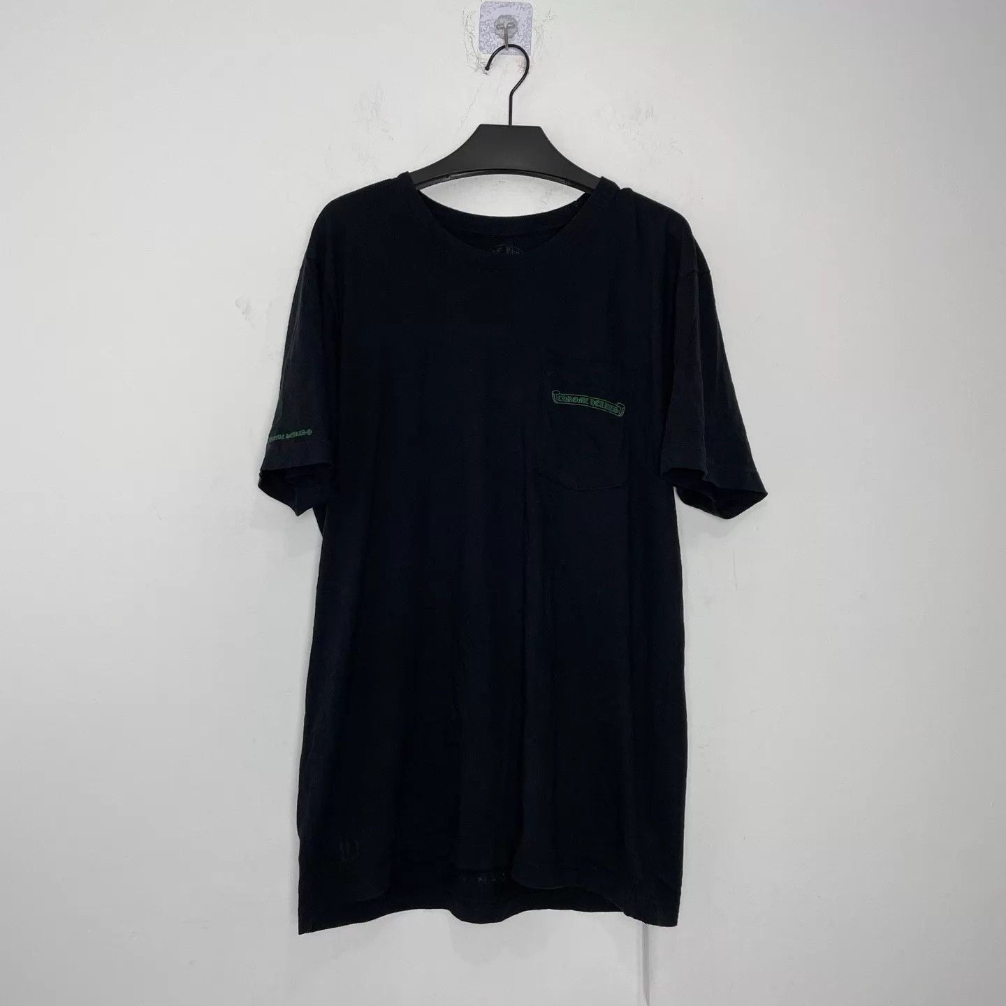 Chrome Hearts Chrome Hearts Black SS Tee Green Phantom Cross Print L Size L / US 10 / IT 46 - 1 Thumbnail