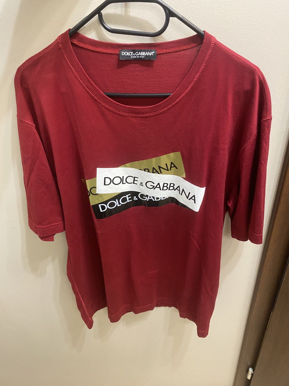 Dolce & Gabbana Luxury dolce & gabbana big logo drip tee Size US M / EU 48-50 / 2 - 1 Thumbnail