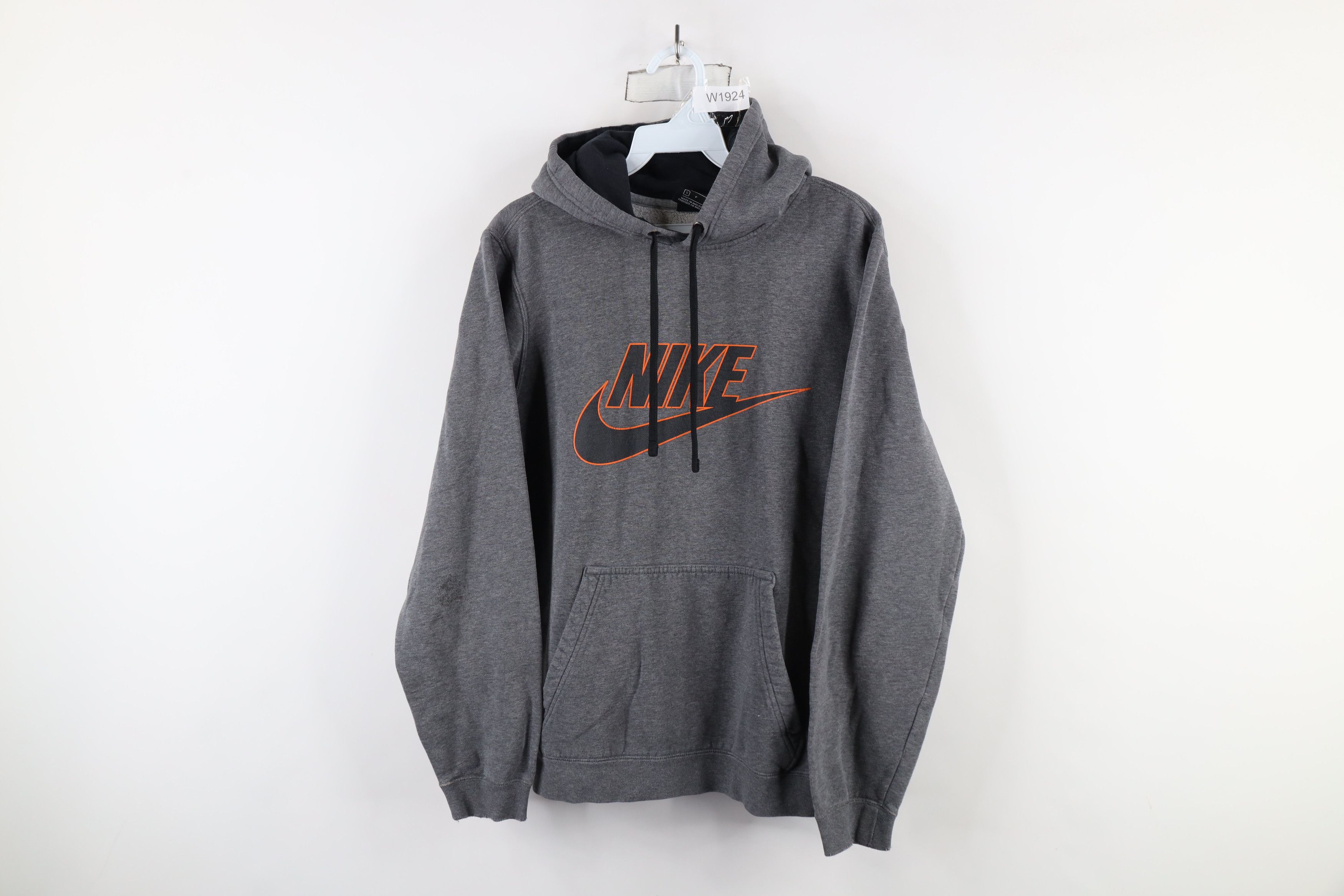 Nike × Vintage Vintage Nike Out Travis Scott Big Swoosh Hoodie Sweatshirt Size US S / EU 44-46 / 1 - 1 Thumbnail