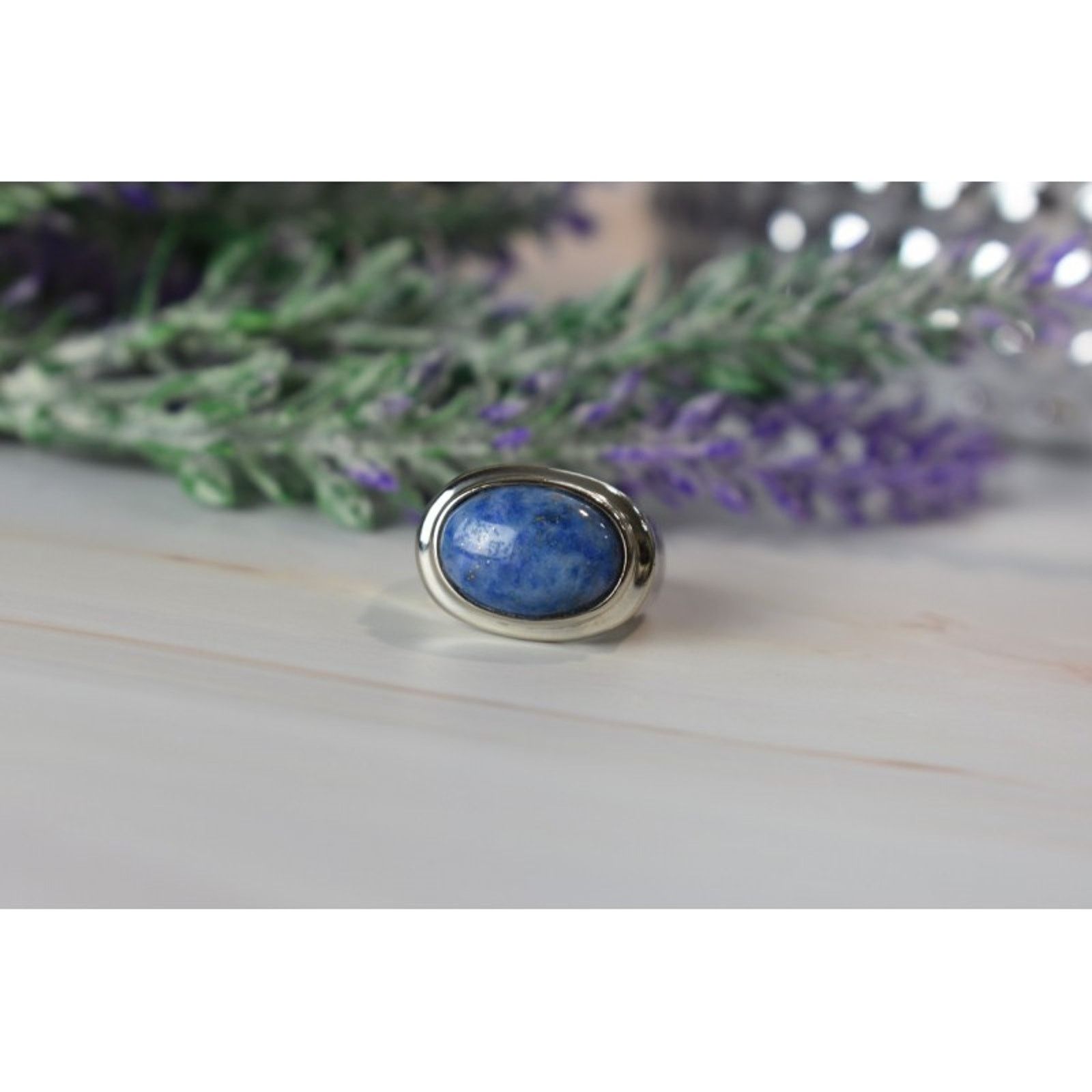 Jewelry VINTAGE 925 STERLING SILVER SODALITE RING SIZE 6.5 Size ONE SIZE - 6 Thumbnail