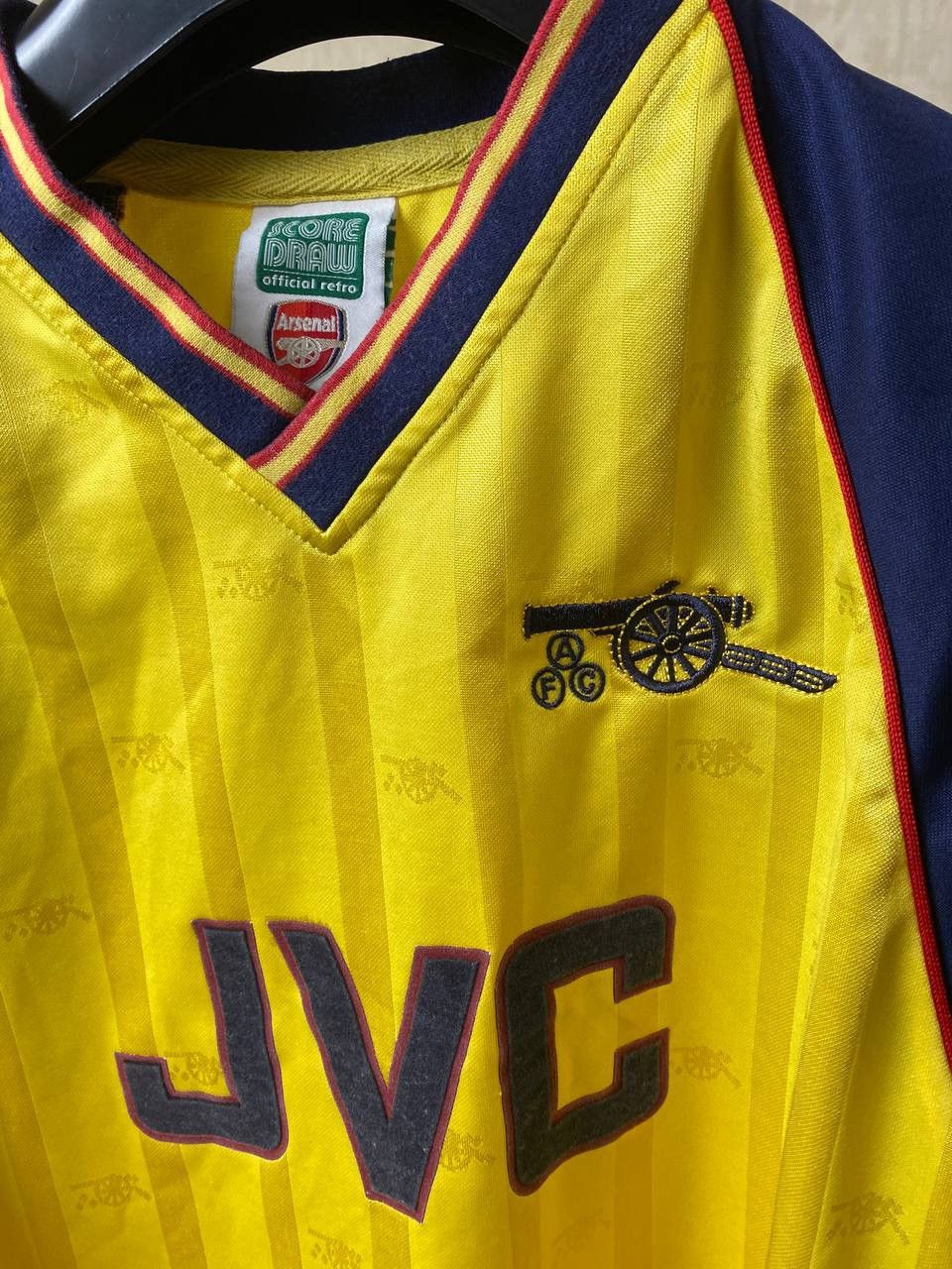 Vintage 🔥 Arsenal 1988 1989 Retro Jersey Score Draw Soccer T Shirt Size US S / EU 44-46 / 1 - 5 Thumbnail