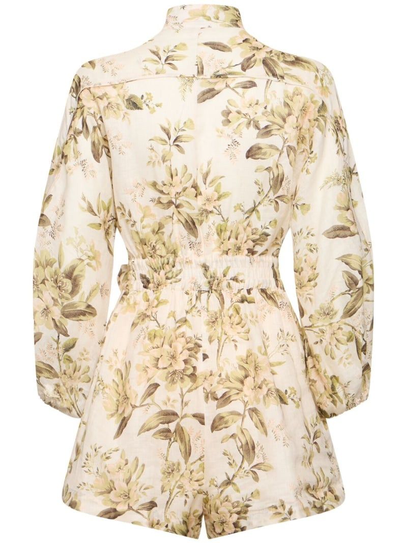 Zimmermann oc11z0525 Printed Linen Belted Mini Dresses in Multicolor Size XS / US 0-2 / IT 36-38 - 2 Thumbnail