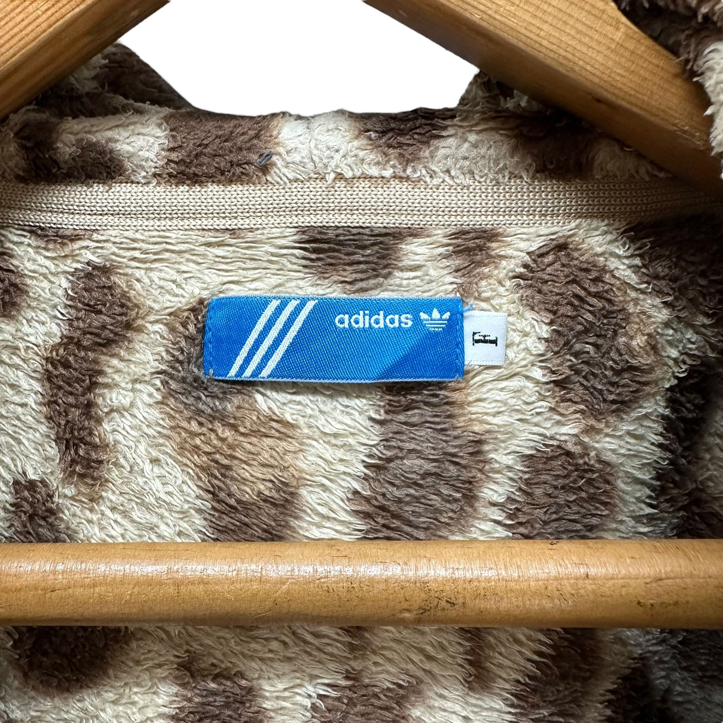 Adidas ADIDAS CHEETAH BIG LOGO ZIPPER FLEECE HOODIES #8823-029 Size US M / EU 48-50 / 2 - 6 Thumbnail