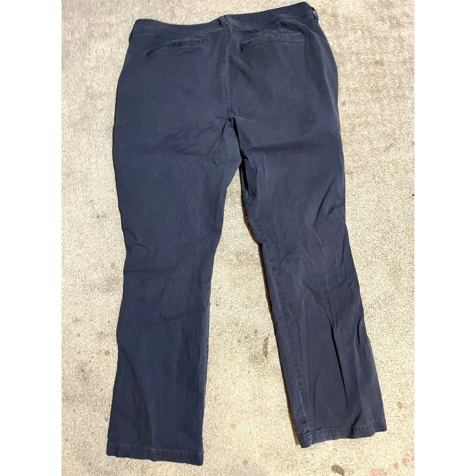 Old Navy Old Navy Pants Women's Size 16 Blue Denim Sweetheart Flat Front Straight Size 38" / US 16 / IT 52 - 3 Thumbnail