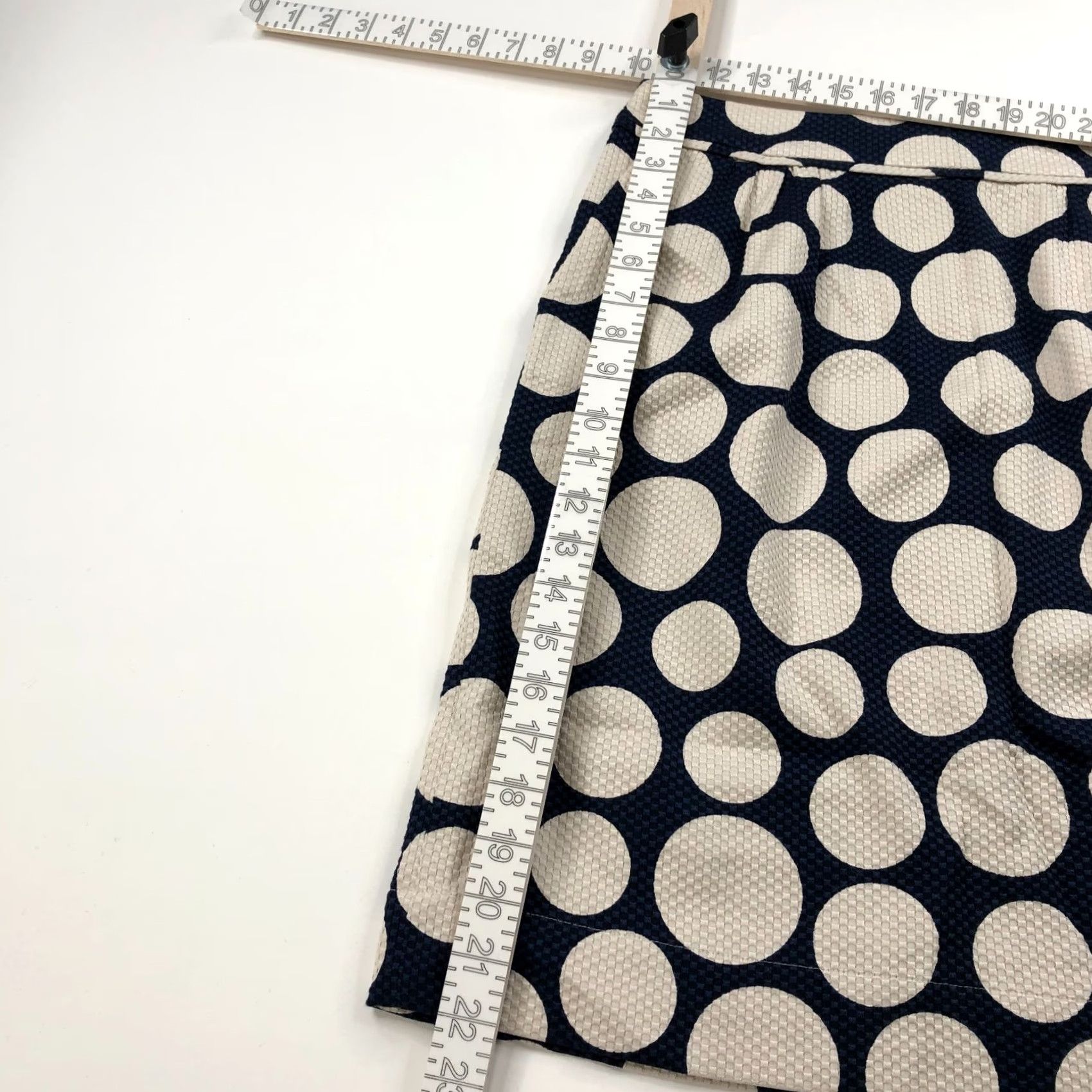 Boden Boden Skirt Mini Zip Pleated Lined All Over Print Blue Ivory 8L 30In Fits 30In Womens XS-XL? Size 30" / US 8 / IT 44 - 3 Thumbnail