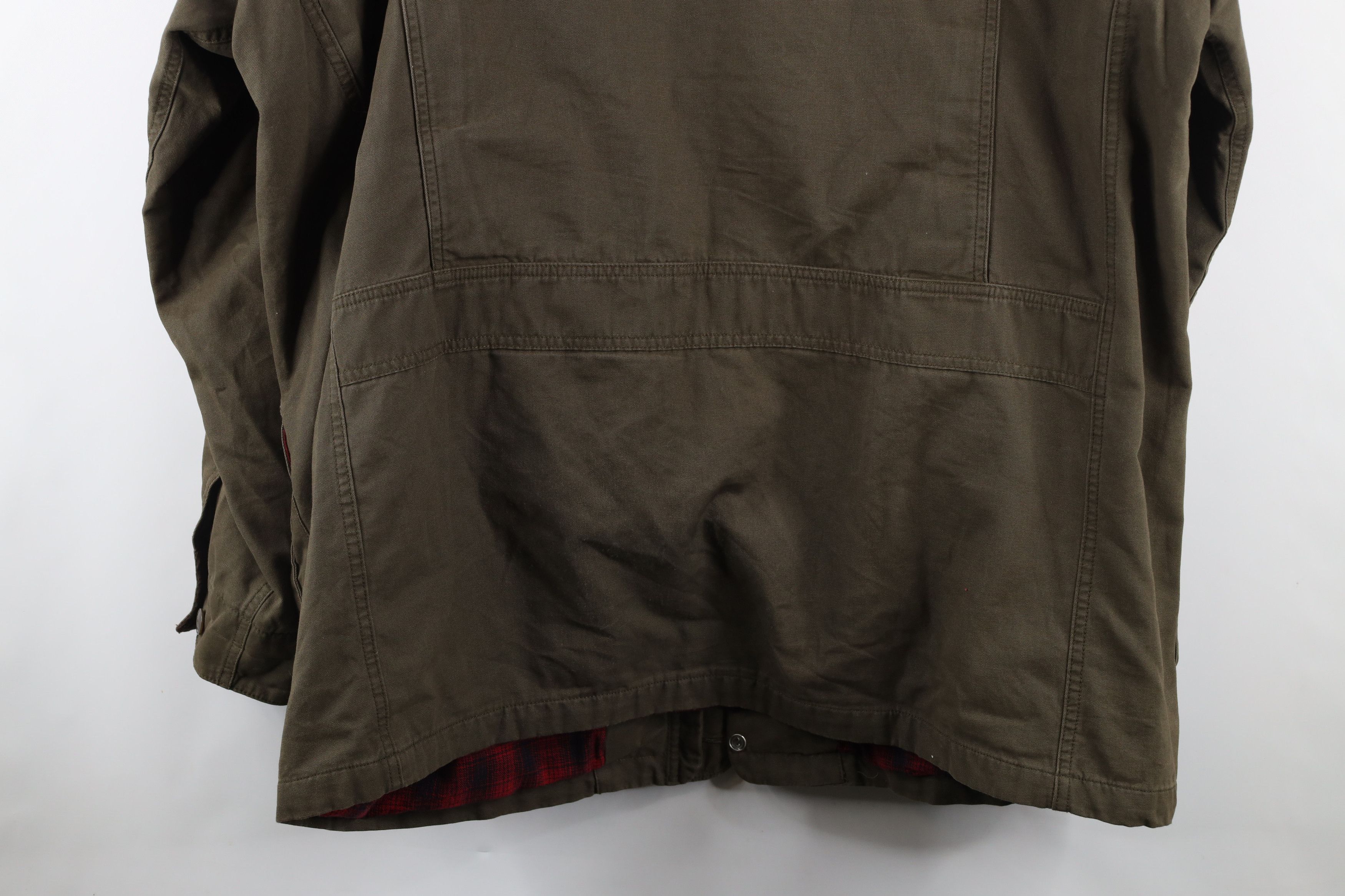 Orvis × Vintage Vintage Orvis Lined Canvas Chore Barn Jacket Olive Green Size US XL / EU 56 / 4 - 18 Thumbnail