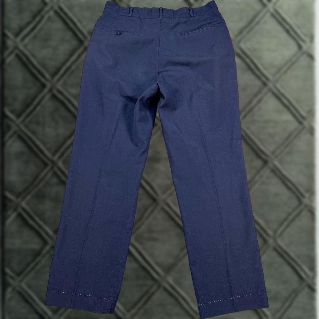 Vintage Vintage 60s US Air Force Navy Military Trousers 32x29 1960s True Vintage Dress Pants Mens Blue Wool Wide-Leg Inseam 32"} Size US 30 / EU 46 - 1 Thumbnail