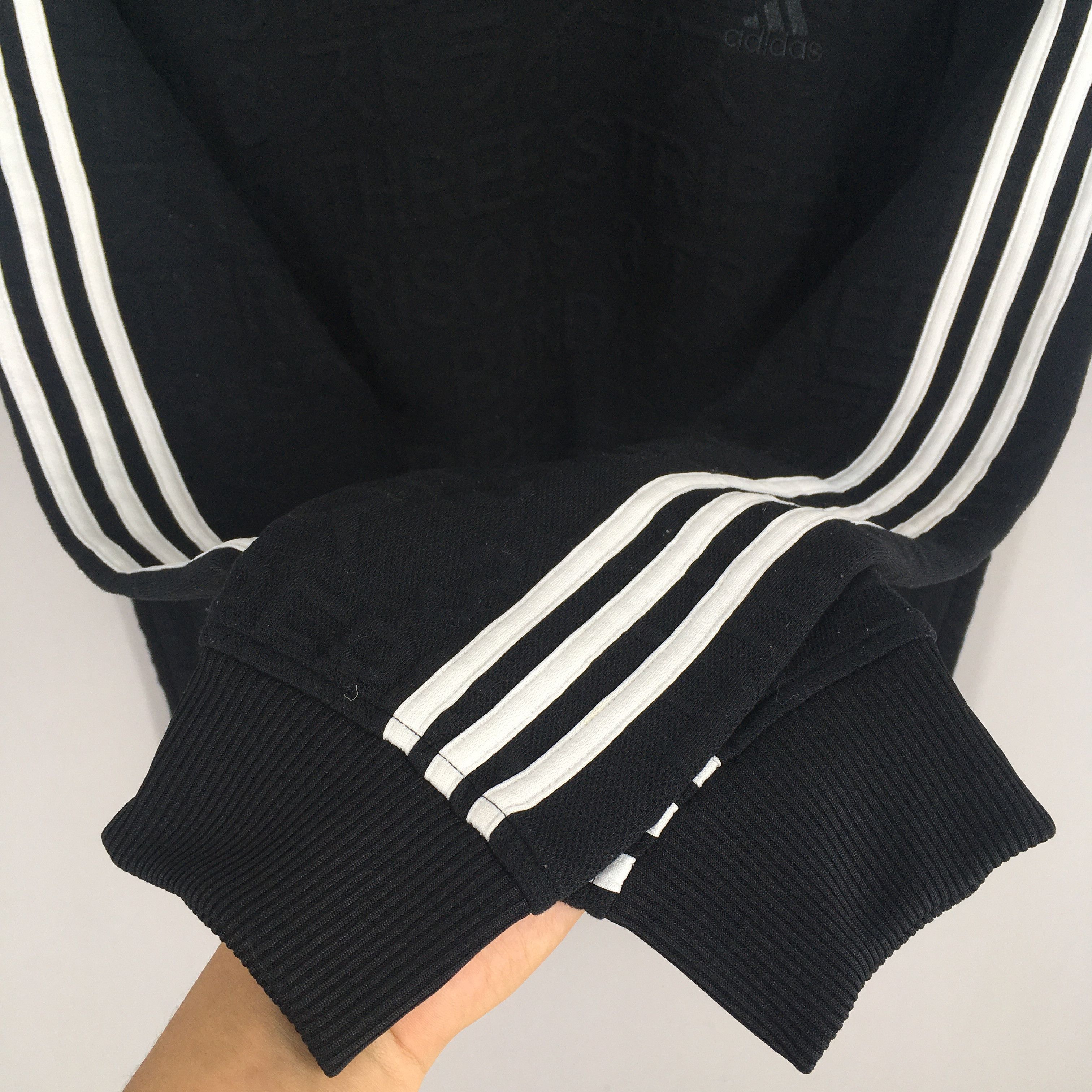Adidas × Vintage Vintage Y2K Adidas Equipment Logo Black Sweater Large Size US L / EU 52-54 / 3 - 4 Thumbnail