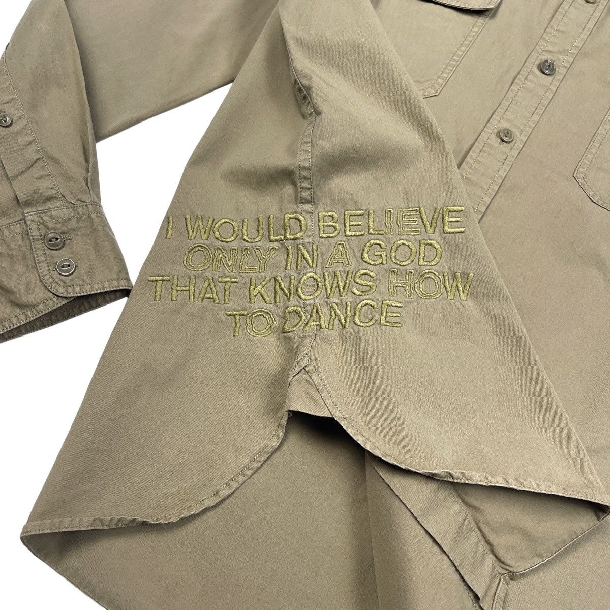 Zadig & Voltaire Zadig & Voltaire Sigmund Military L/S Shirt Size US L / EU 52-54 / 3 - 6 Thumbnail