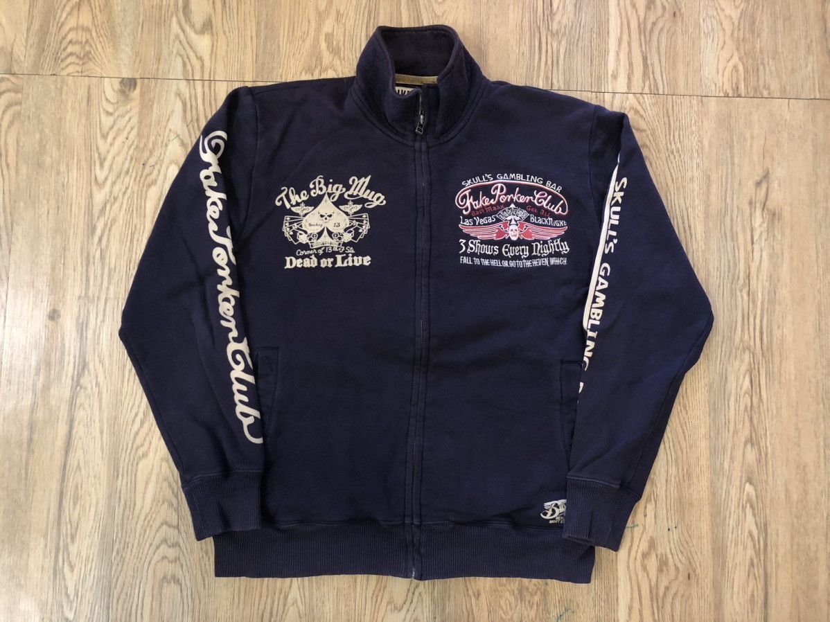 Japanese Brand Japan Streetwear Skull Gambling Bar jacket Size US M / EU 48-50 / 2 - 2 Thumbnail