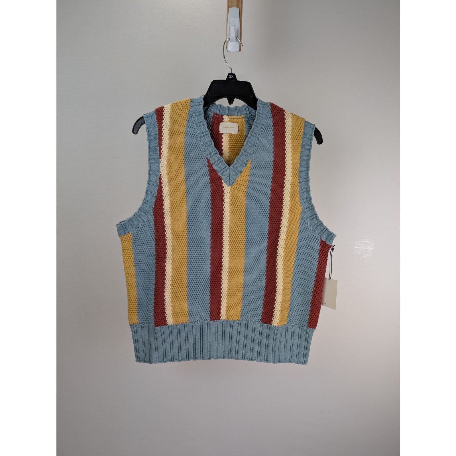 Aime Leon Dore o1rshd1 Collegaite Striped Vest in Tourmaline Size US L / EU 52-54 / 3 - 1 Thumbnail