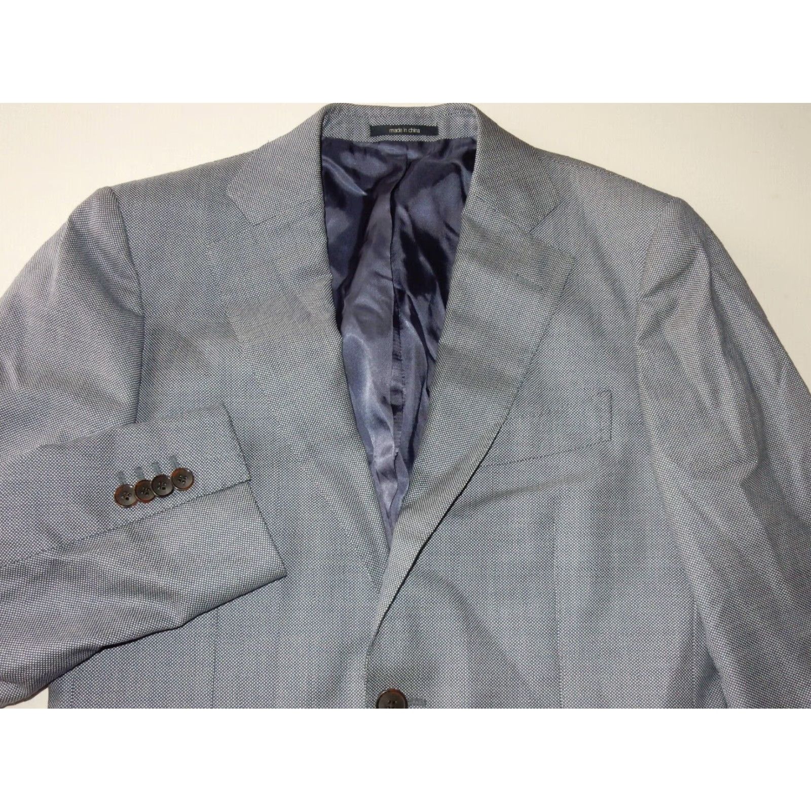 Suitsupply Suitsupply Mens Wool Sport Coat Blazer Jacket Size 46 EUR 36 US Blue Size 46R - 2 Thumbnail