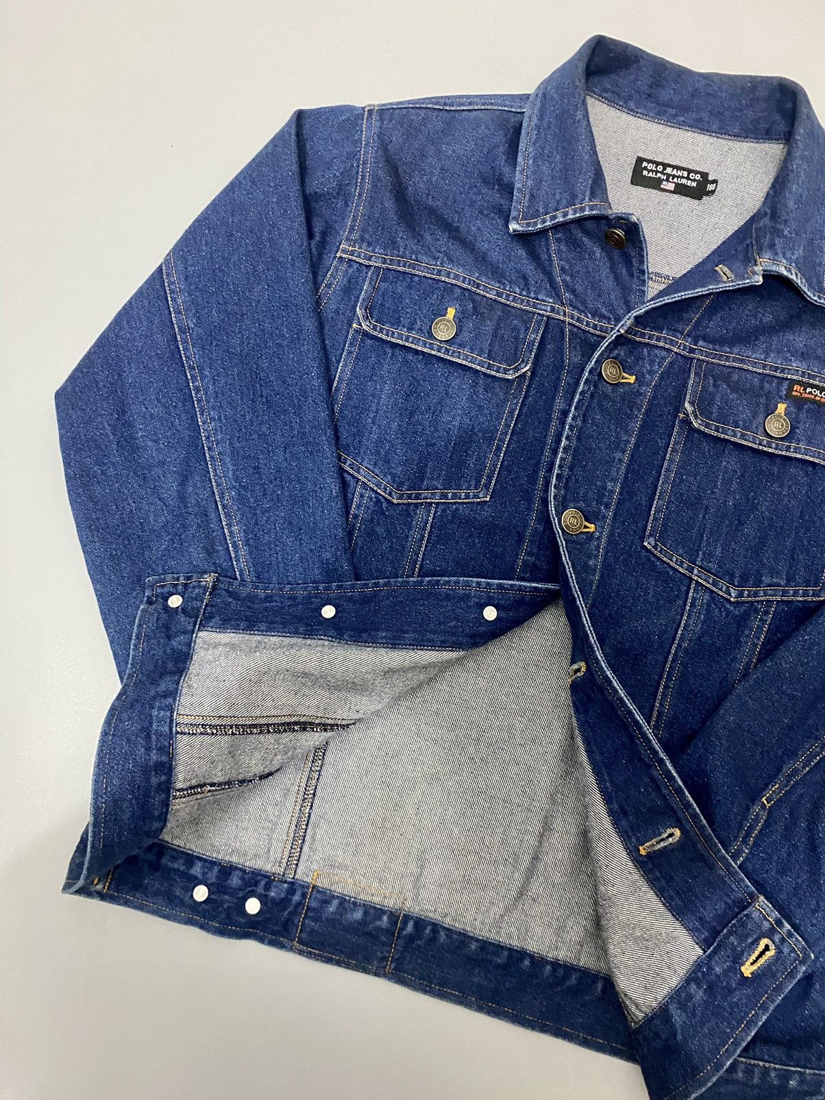Ralph Lauren 💥American Flag💥Vintage Ralph Laurent Denim Jacket Size US M / EU 48-50 / 2 - 13 Thumbnail
