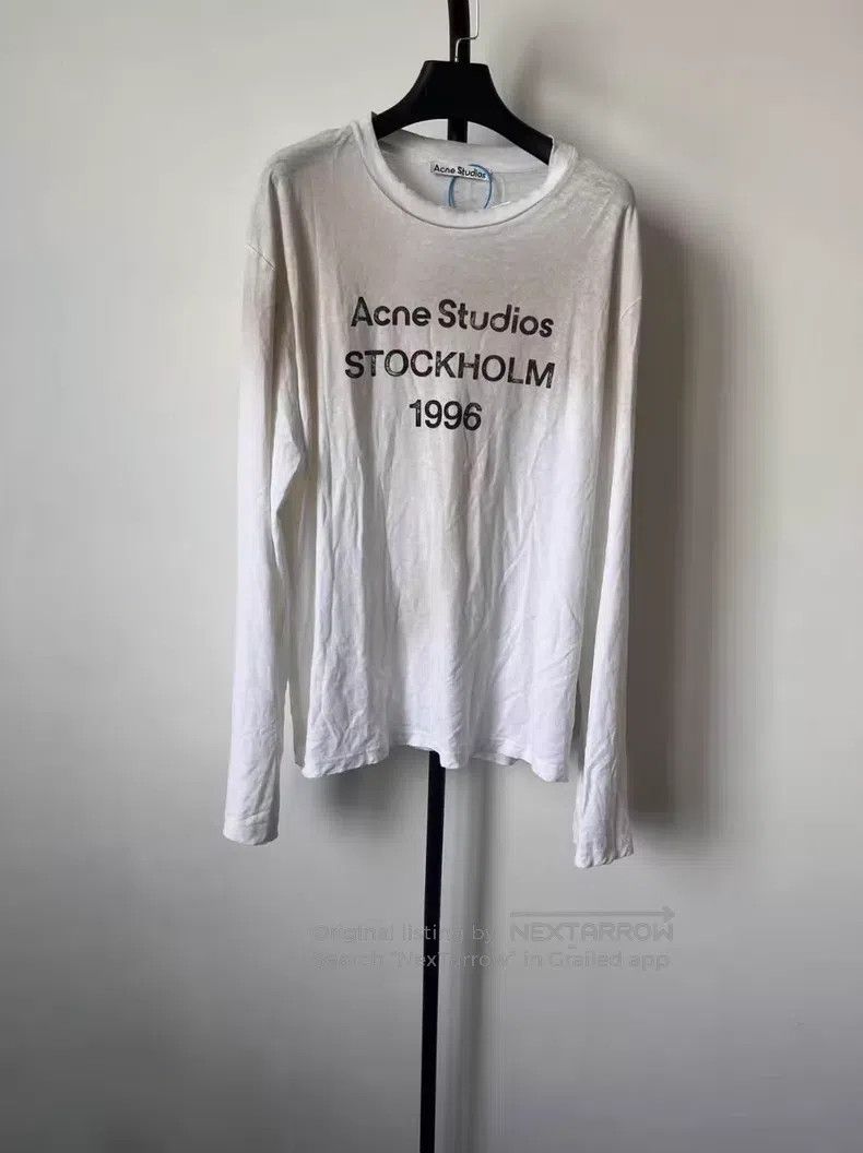 Acne Studios Acne Studios 1996 Series Letter Logo Distressed Print Crew Size US M / EU 48-50 / 2 - 1 Thumbnail