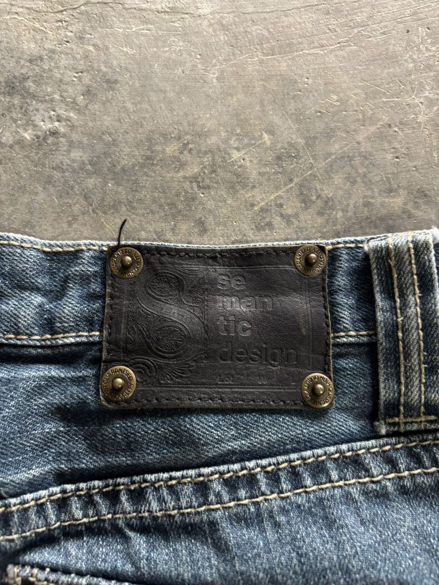 Hysteric Glamour × semanticdesign SICK FLARE DISTRESSED SEMANTIC DESIGN WASHED LEATHER POCKET Size US 29 - 14 Thumbnail