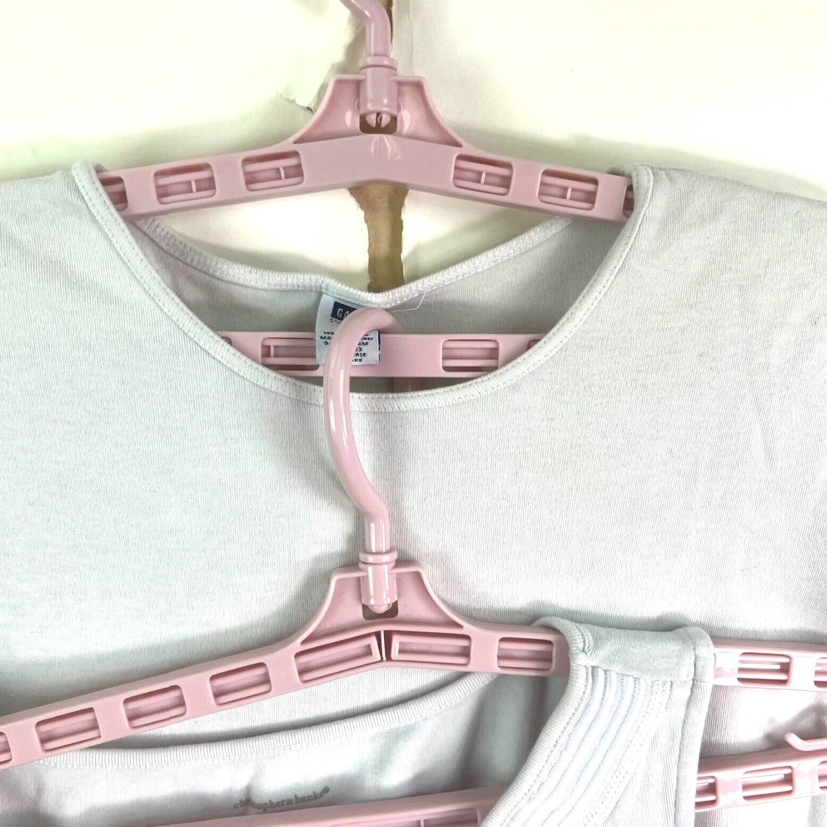 Gap Gap Shirt Women L White Cotton Short Sleeve Round Neck Pullover T-Shirt Basic Womens Size L / US 10 / IT 46 - 3 Thumbnail