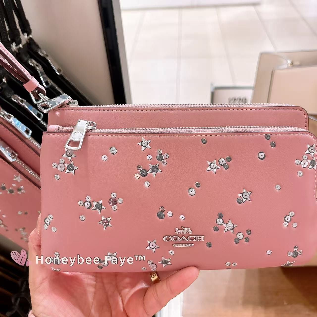 Coach Double Zip Wallet With Star Print CCJ69 Size ONE SIZE - 4 Thumbnail