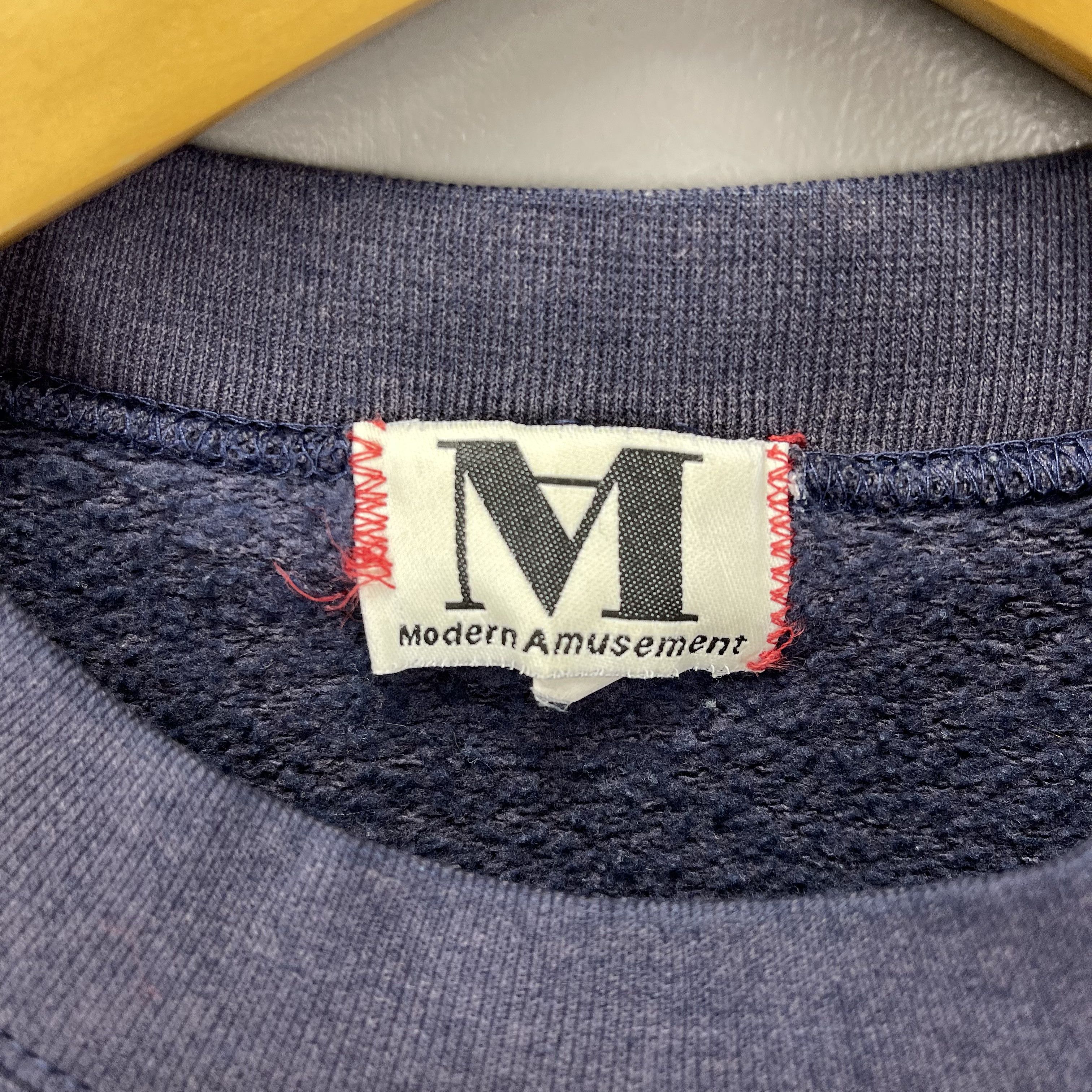 Modern Amusement 90s Vintage MODERN AMUSEMENT Crew Neck Sweatshirt #1454/AX Size US M / EU 48-50 / 2 - 6 Thumbnail