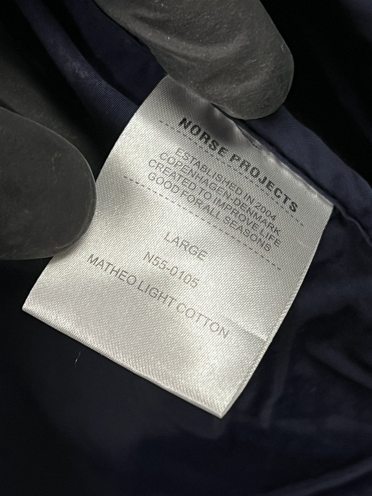 Norse Projects × Vintage 🔴 Norse Projects vintage jacket navy blue windbreaker Size US L / EU 52-54 / 3 - 10 Thumbnail