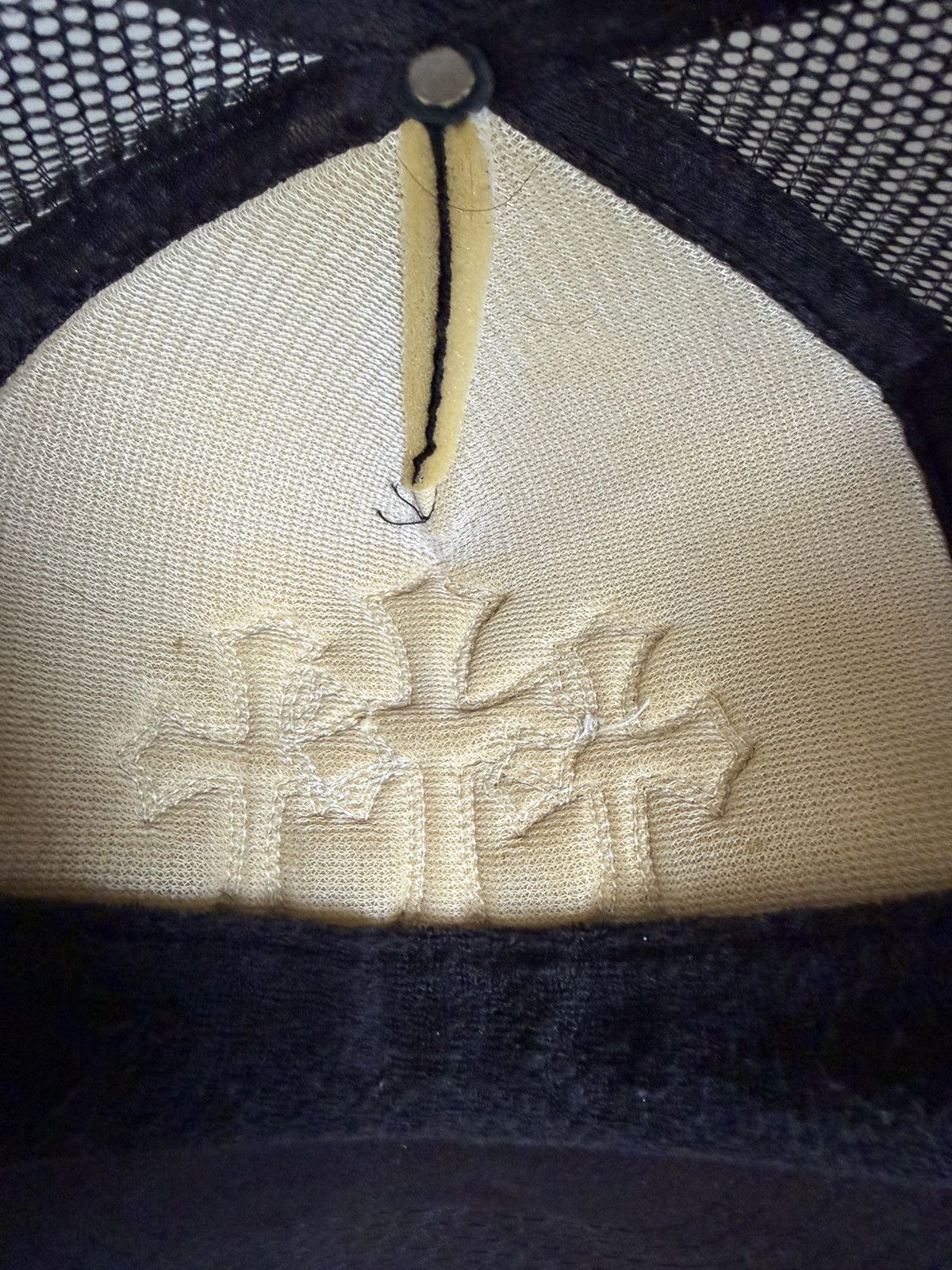 Chrome Hearts 90s Chrome Hearts 3 cross patch trucker hat Size ONE SIZE - 4 Thumbnail