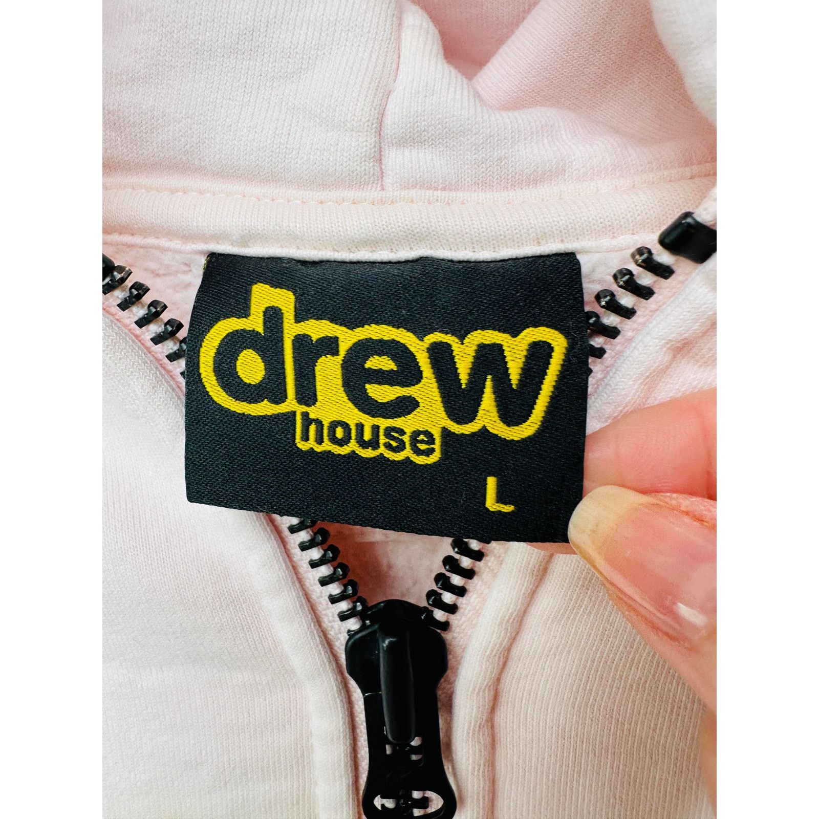 Drew House Zip Hoodie Light Pink Men