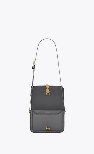 Saint Laurent Paris o1s1wg111024 Size: OS / Solferino Small Satchel Bag in Grey Size ONE SIZE - 6 Thumbnail