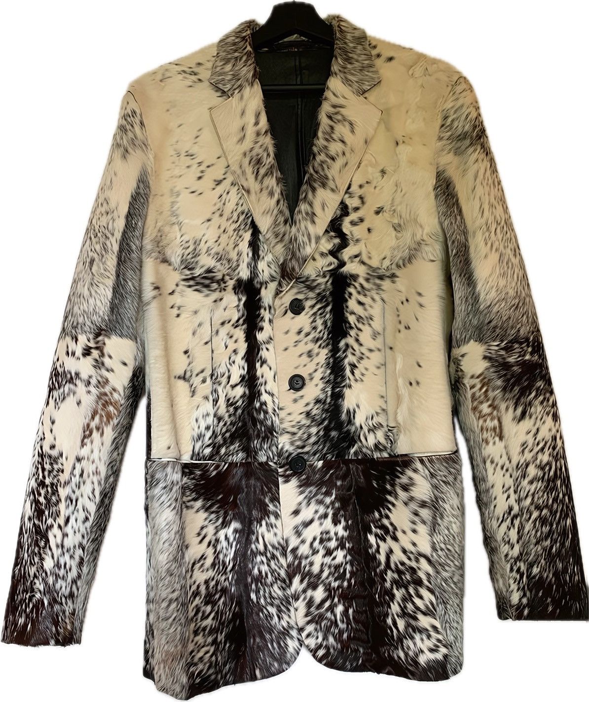 Pre-owned Gucci X Tom Ford Archive Pony Hair Leather Coat By Tom Ford In White