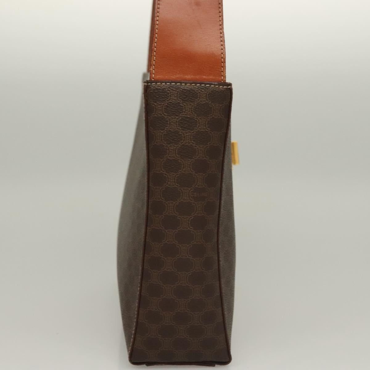 Celine CELINE Macadam Canvas Shoulder Bag Pvc Leather Brown Gold Size ONE SIZE - 5 Thumbnail