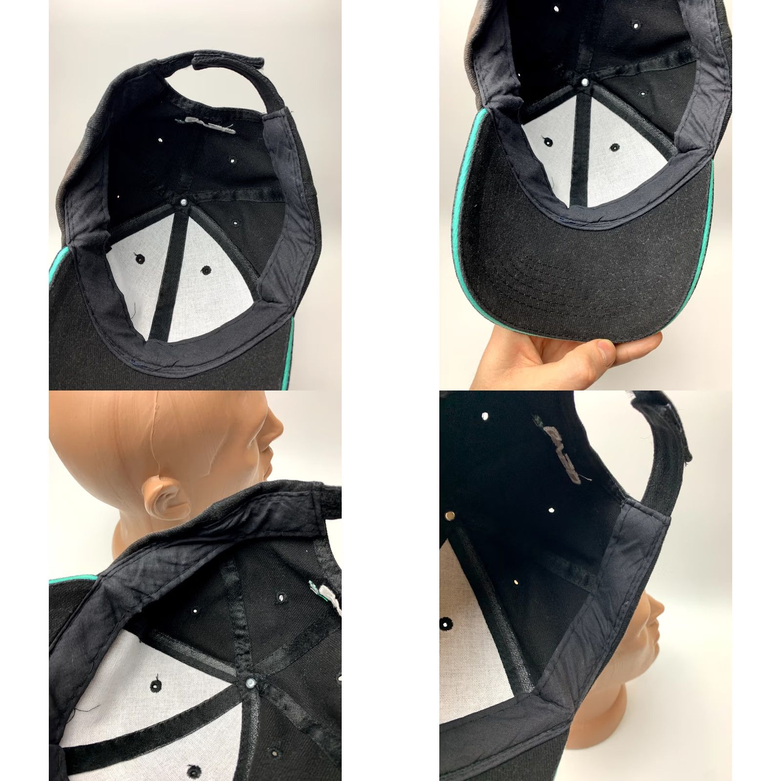 Vintage Vintage GYSO Black Snapback Cap Men's Adjustable Snapback Hat Black Cap Size ONE SIZE - 8 Thumbnail