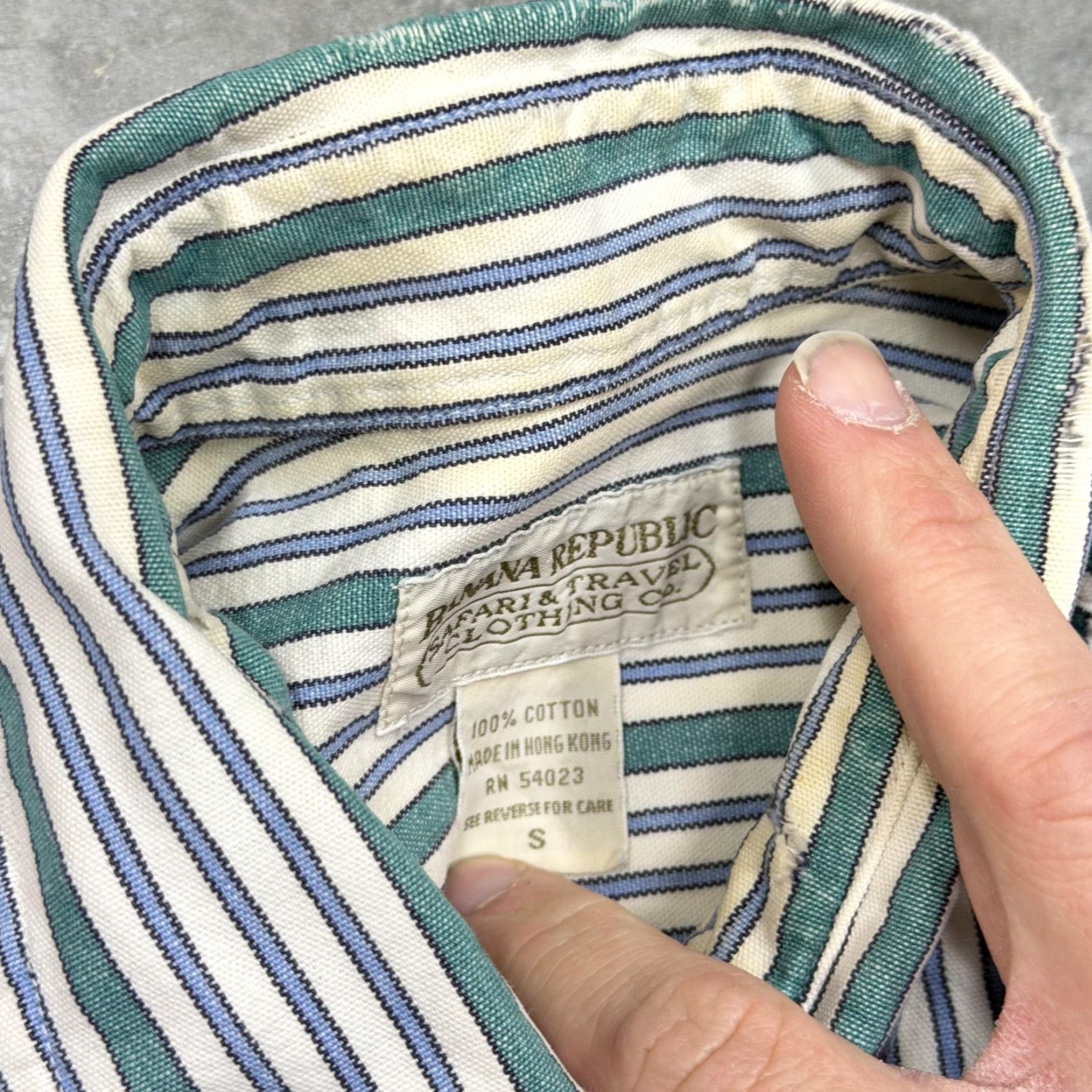 Banana Republic VINTAGE Banana Republic Shirt Mens Small Cotton Stripe Long Sleeve Button Down Size US S / EU 44-46 / 1 - 4 Thumbnail
