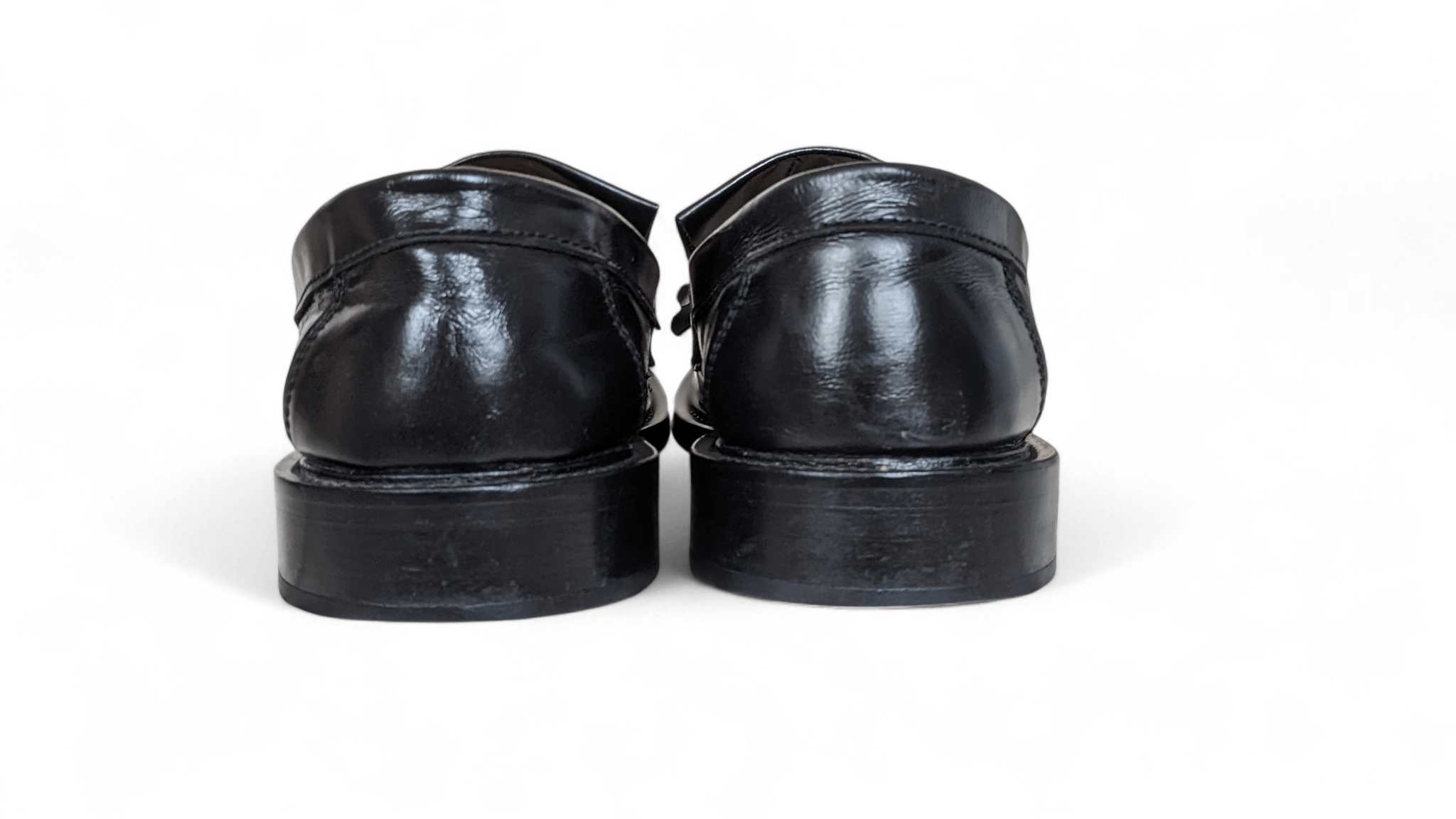 Other IKON Original Black Leather Tassel Loafers Classic Fringe Size US 10.5 / EU 43-44 - 6 Thumbnail
