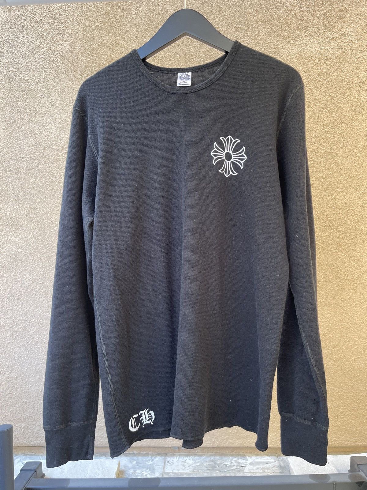 image of Chrome Hearts Thermal in Black, Men's (Size XL)