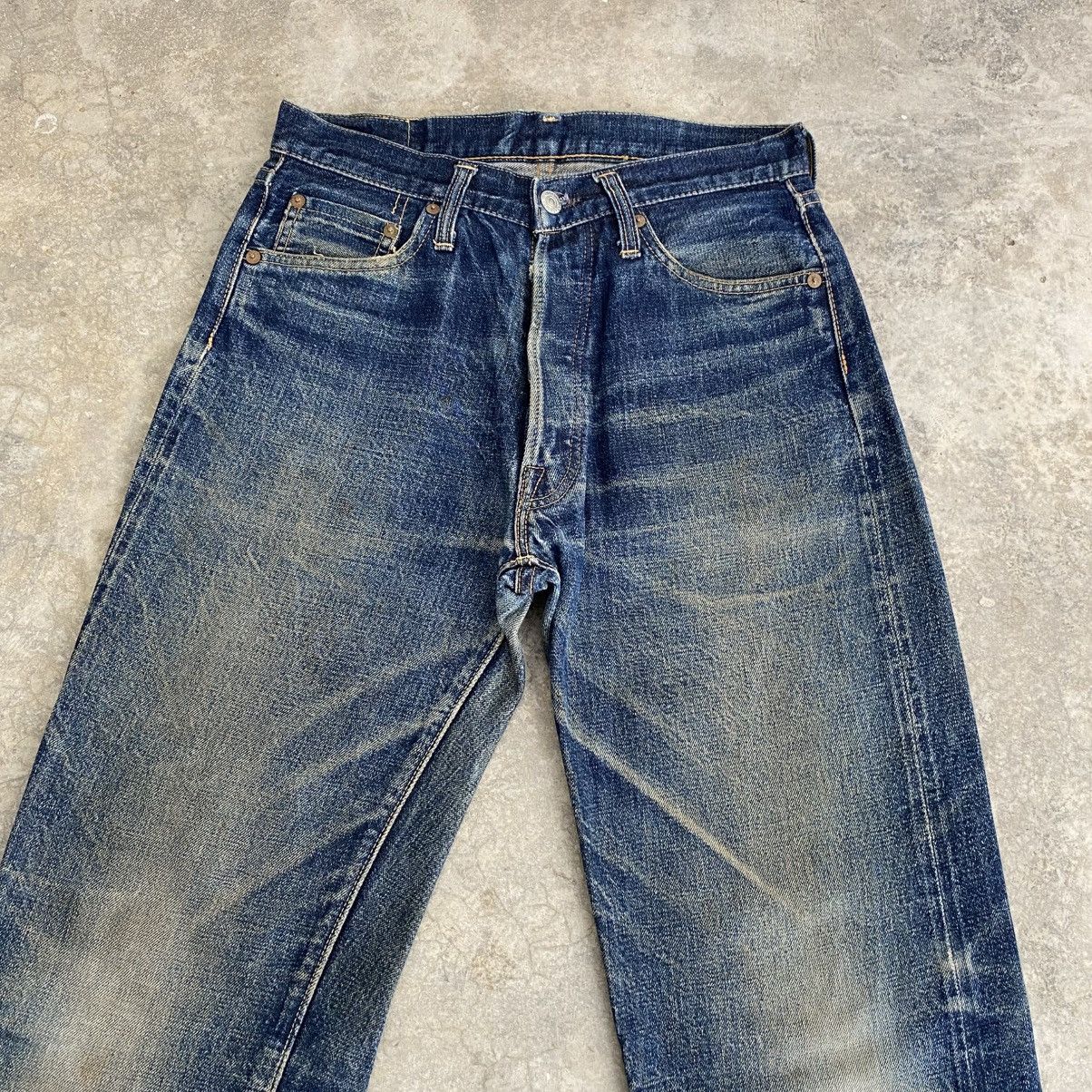 Denime Vintage 90’s Denime Japan Faded Blue Selvedge Jeans Size US 29 - 4 Thumbnail